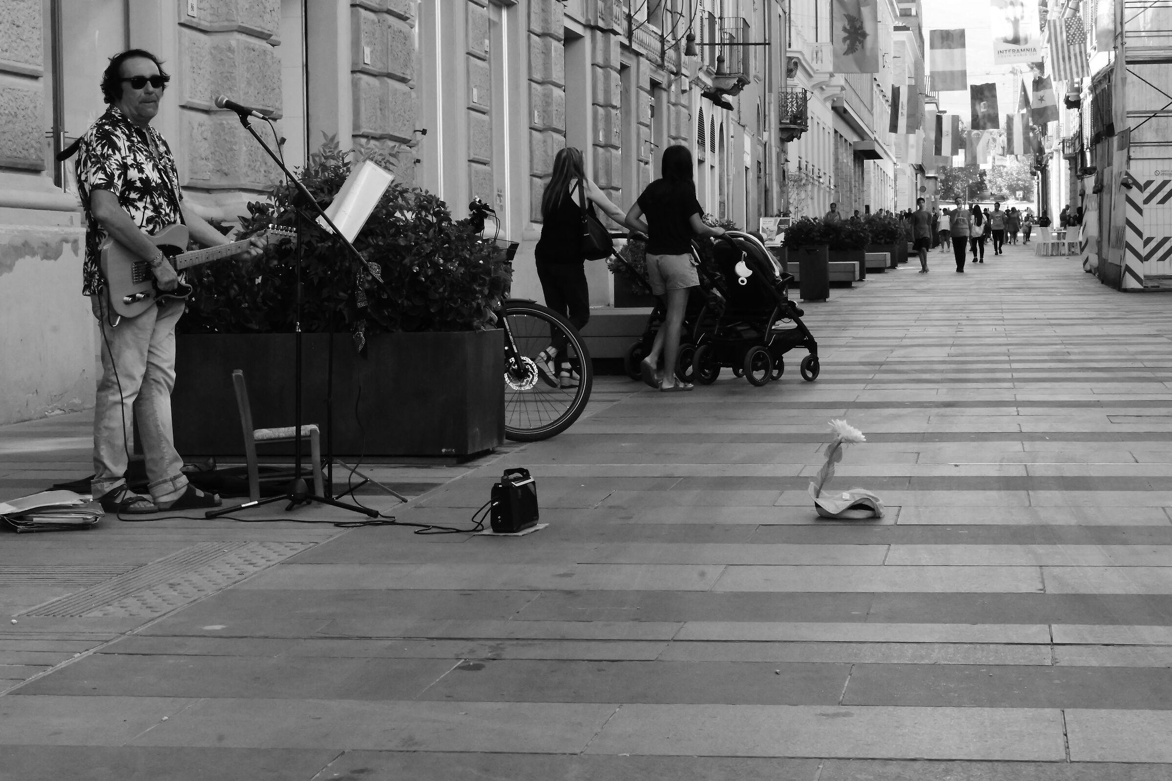 Street musician...
