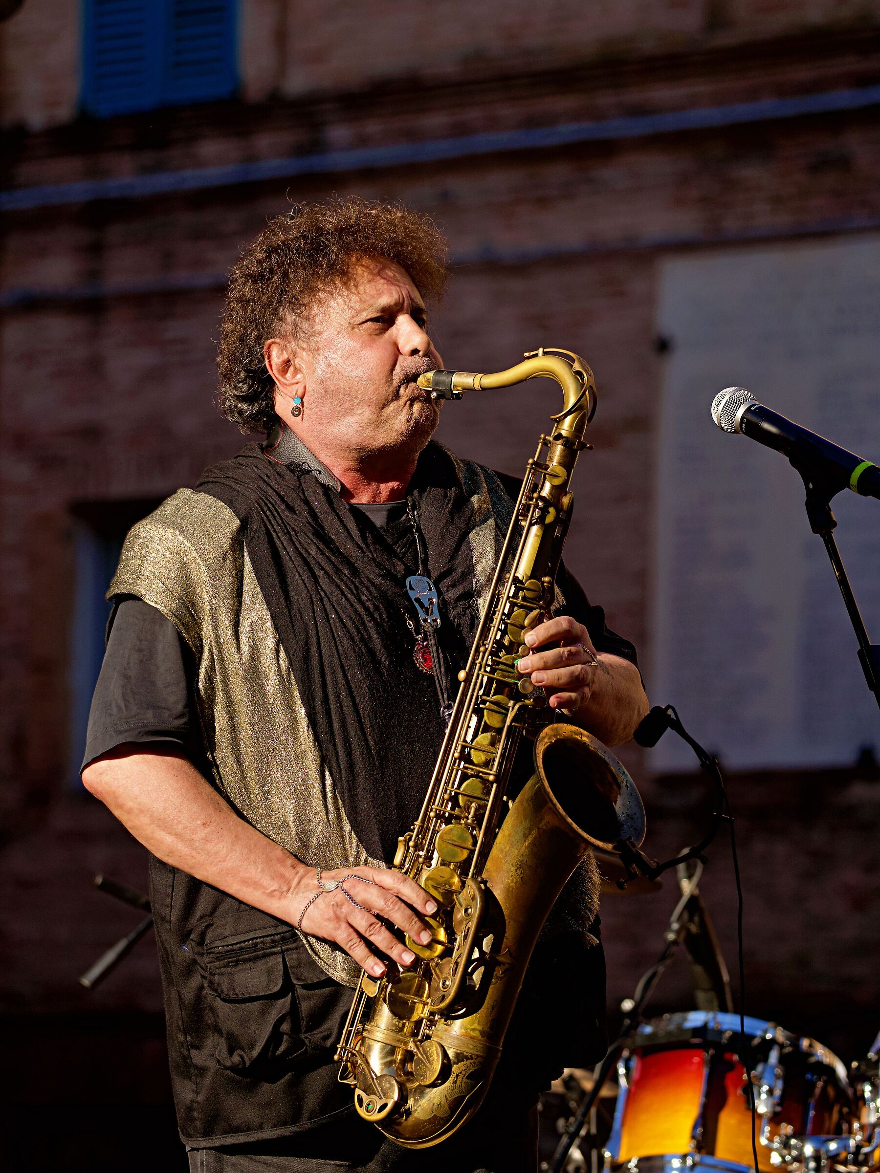 Enzo Avitabile and his saxophone...