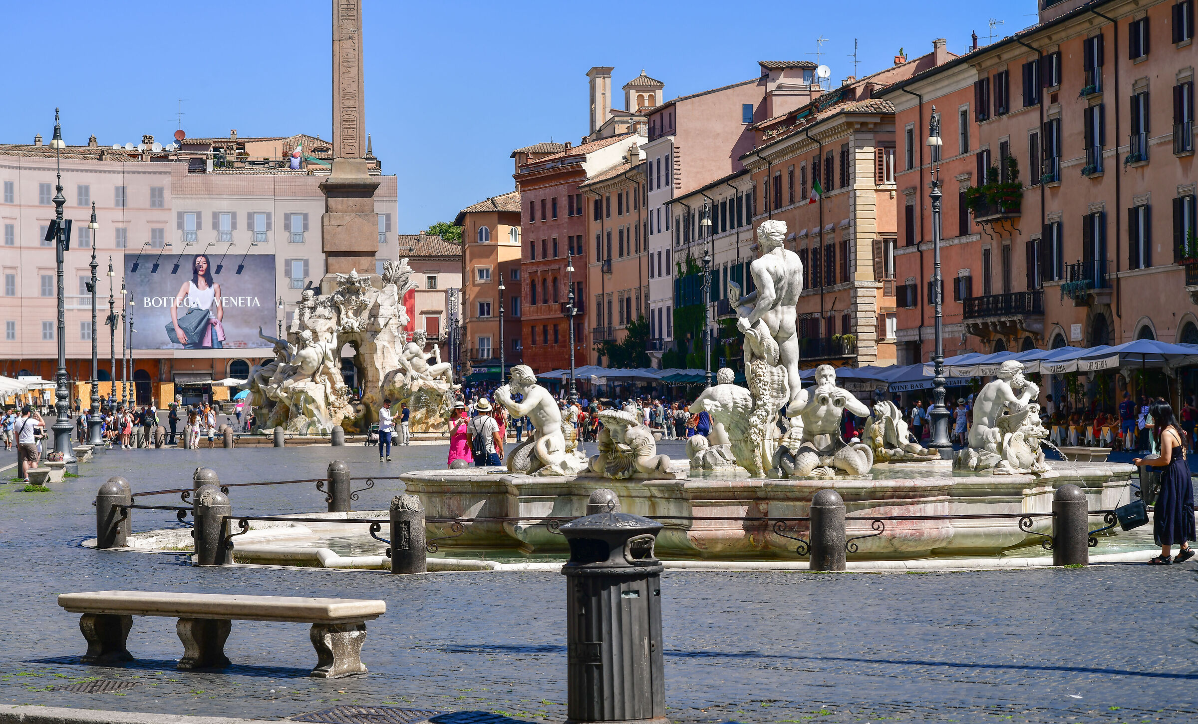Roma-P.za Navona, fontana del Moro...