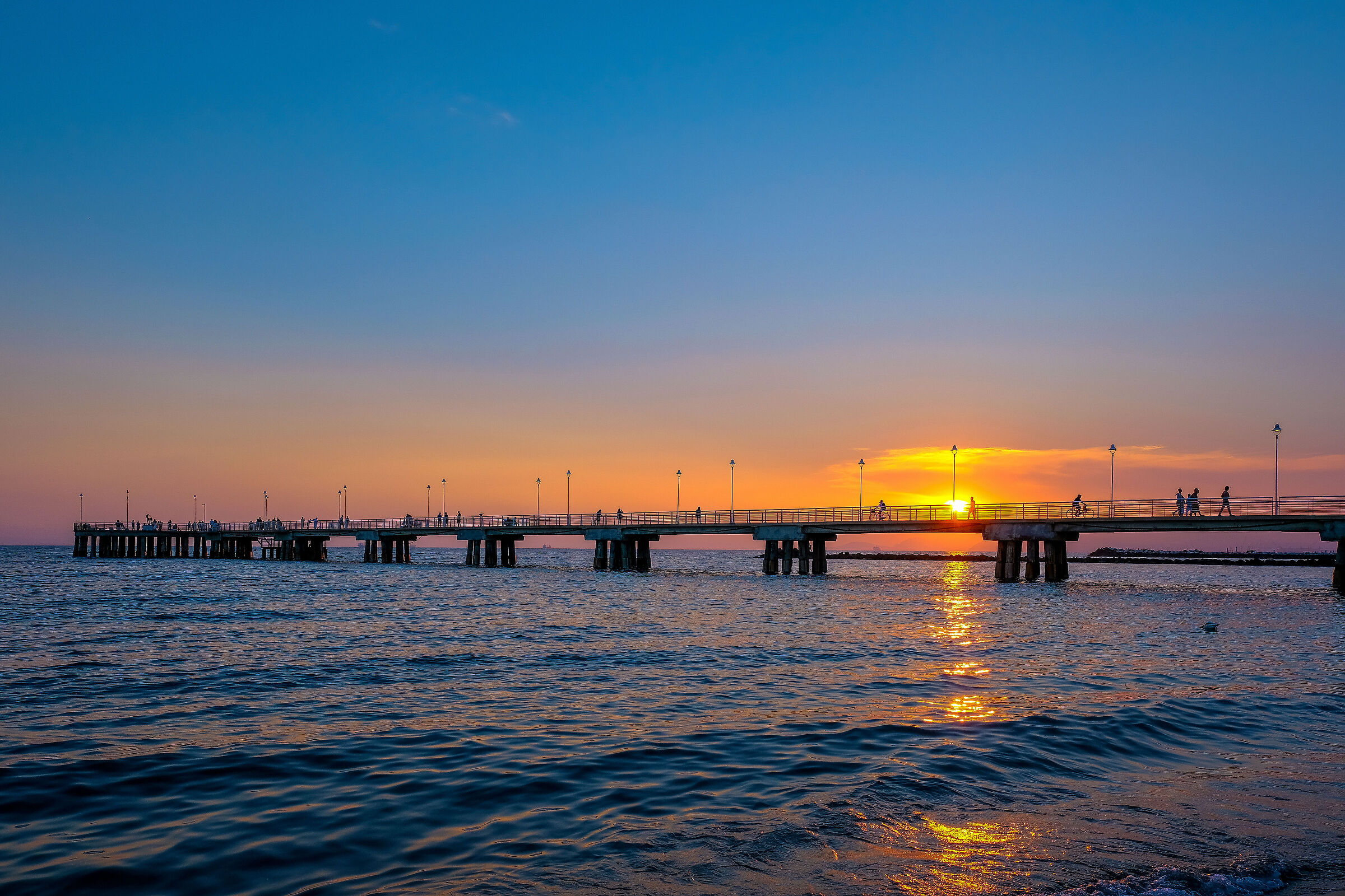 Sunset on the pier...