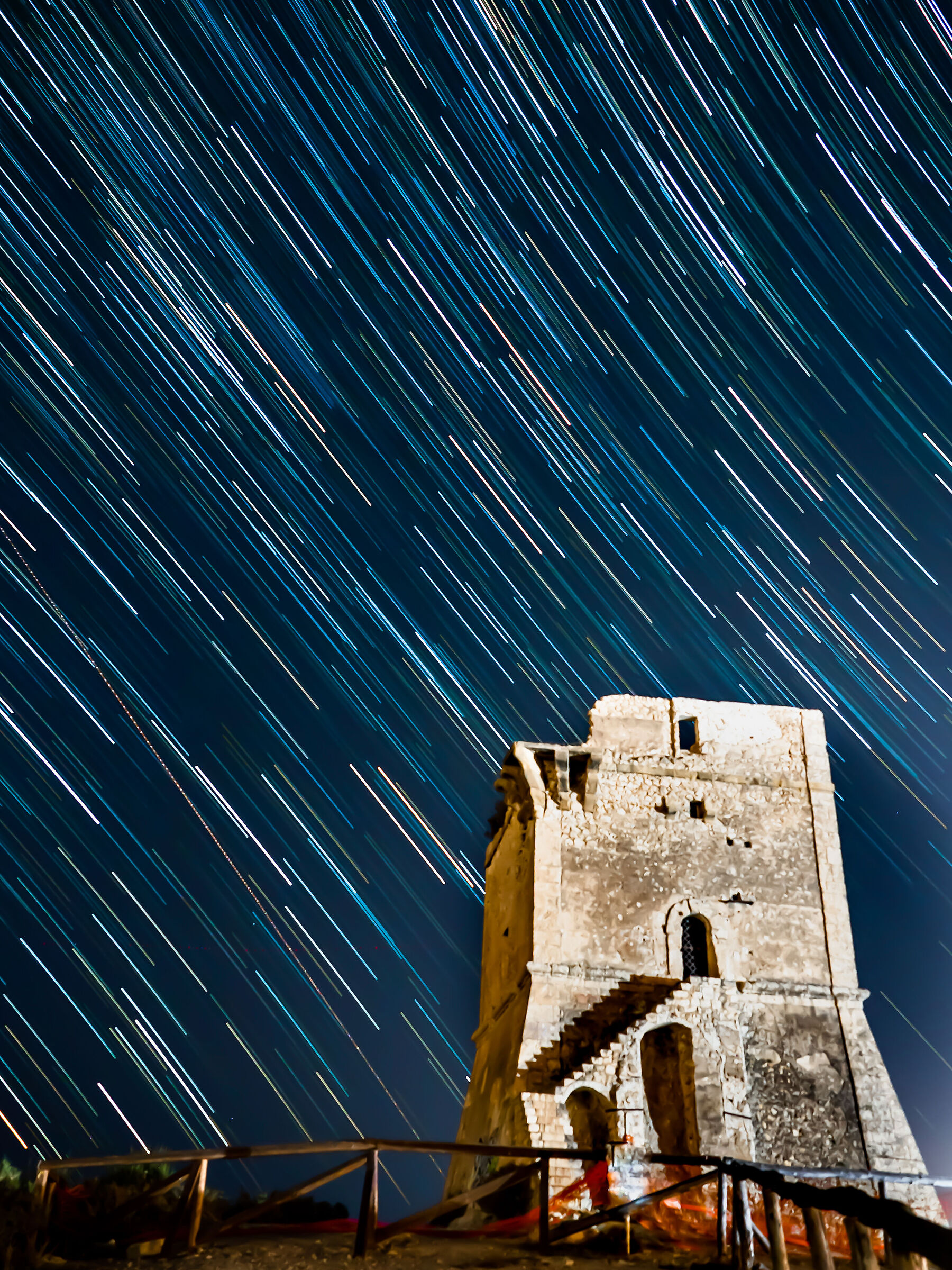Startrail above the Tower...
