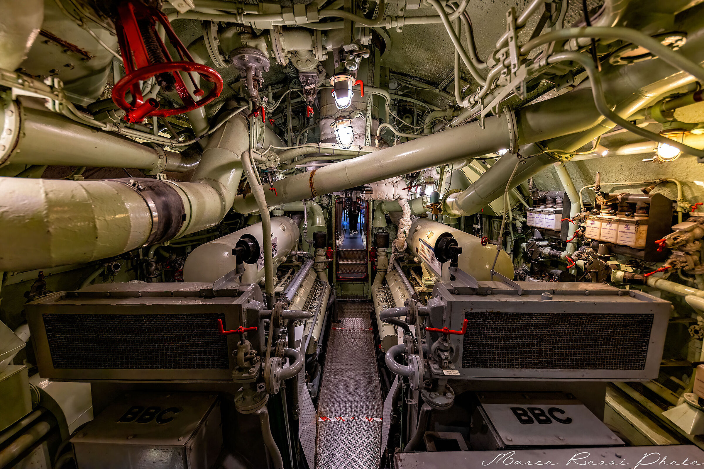 U-Boat 2450 Engine Room Diesel...