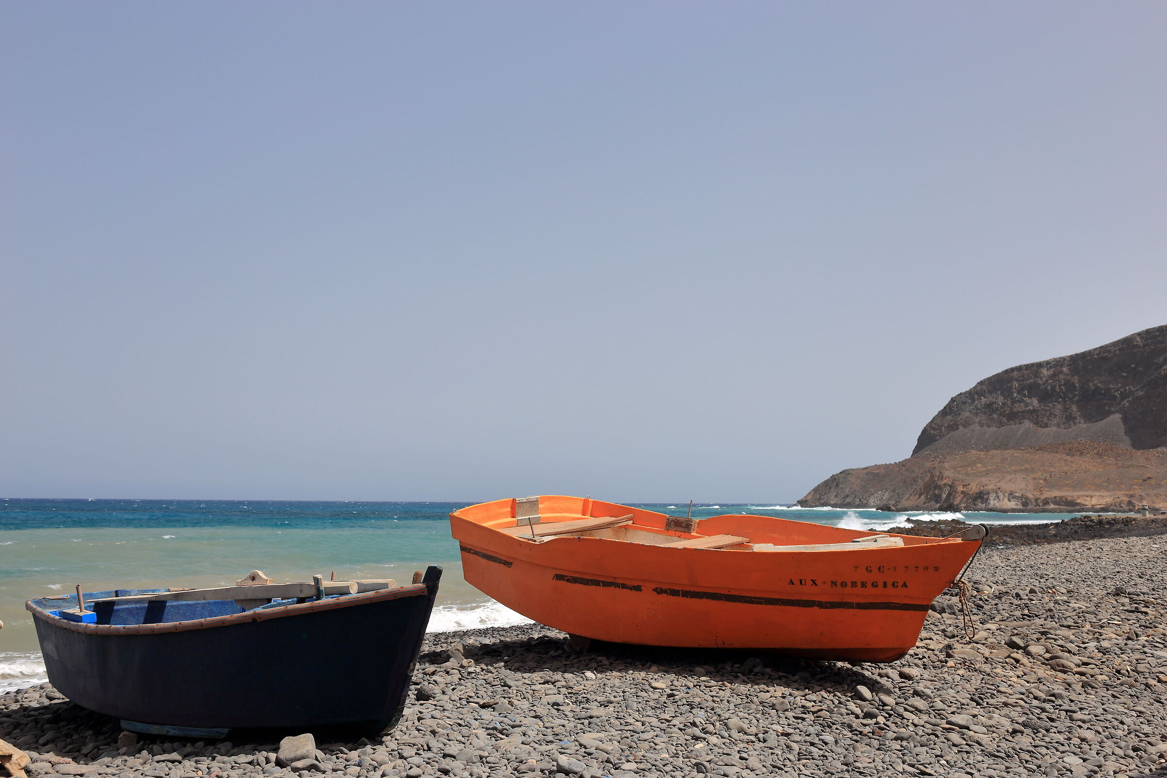 Boats in Pozo Negro (Fuerteventura)...