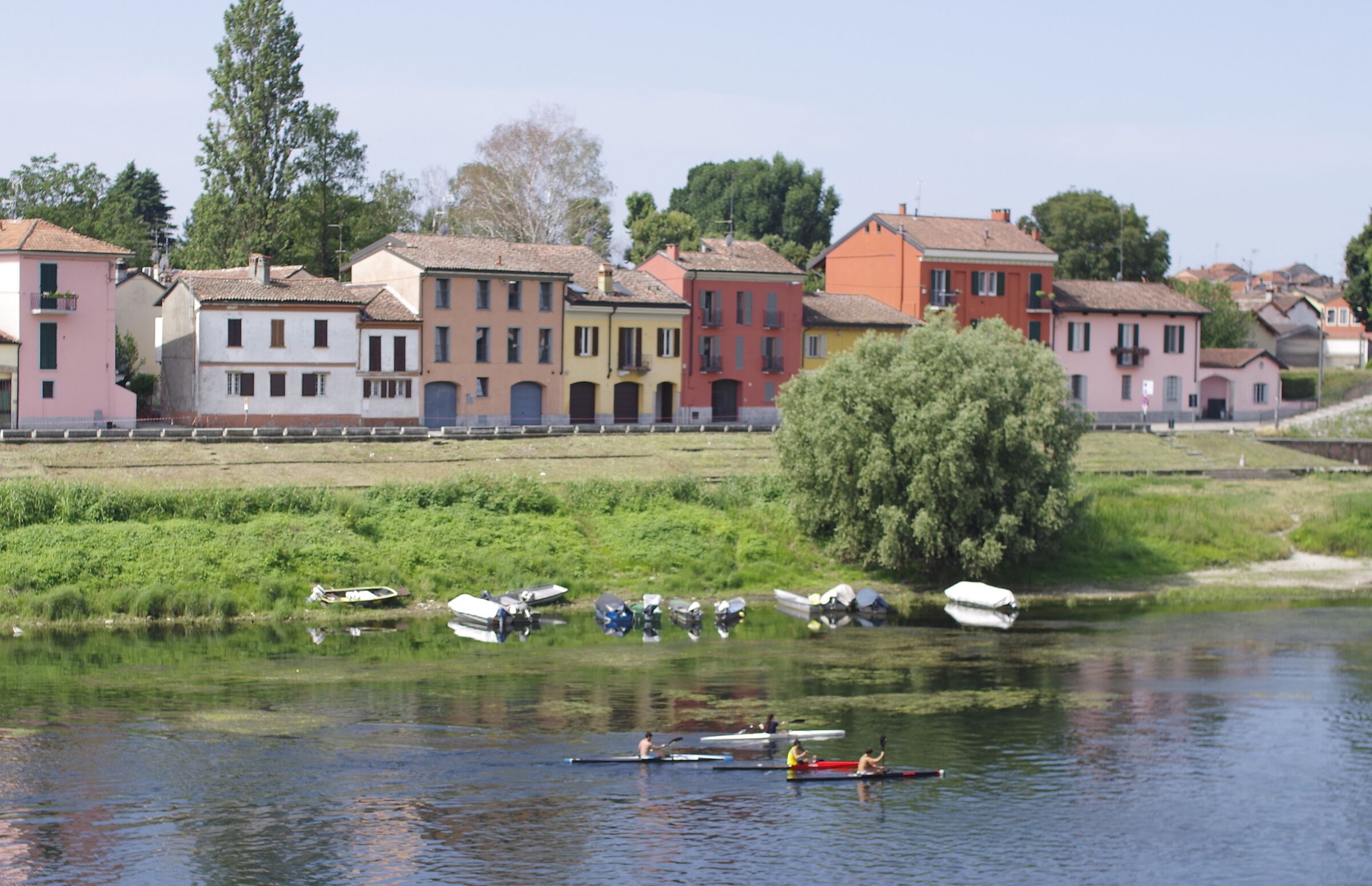 Along Ticino river. Pavia...