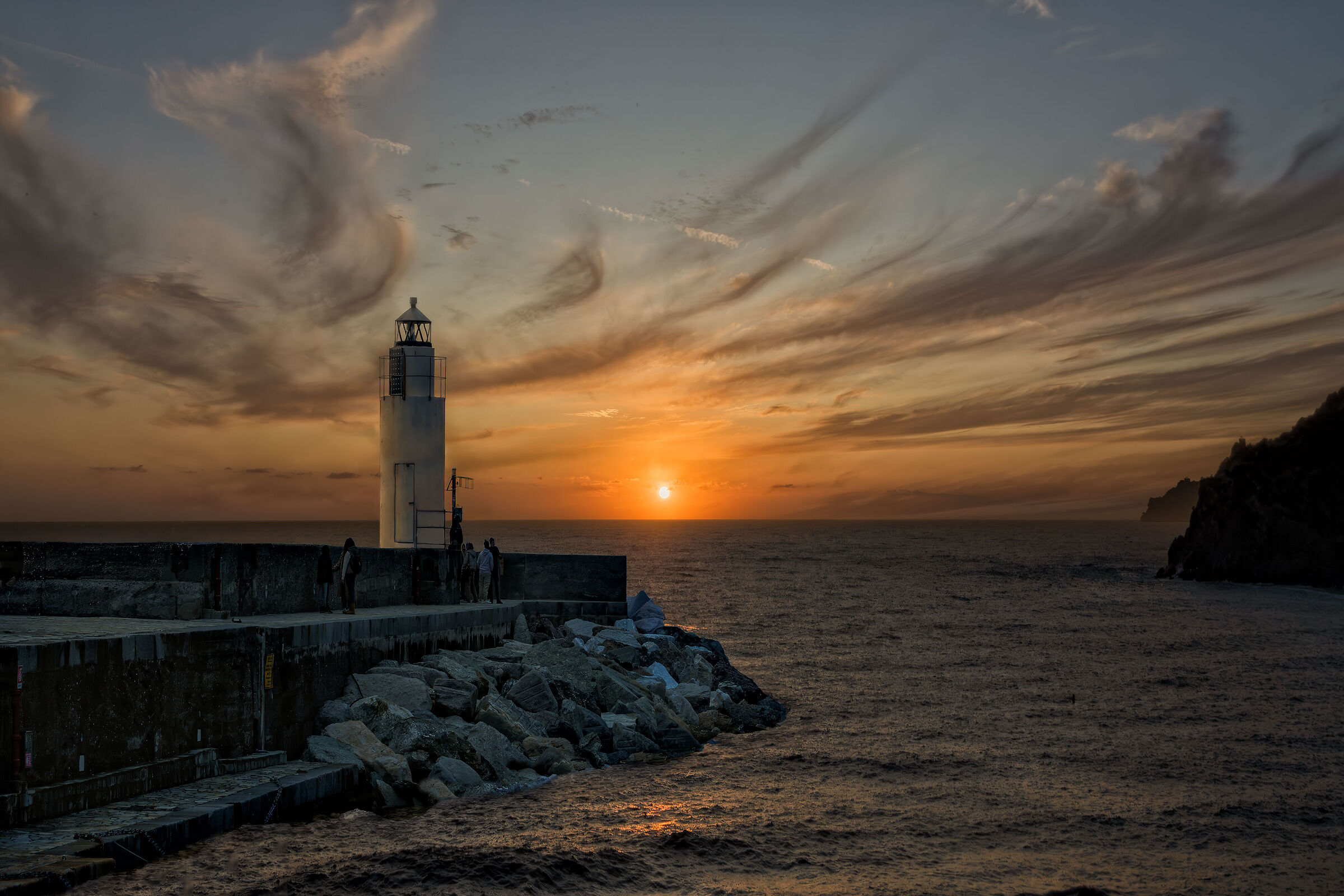 Sunset at the lighthouse...