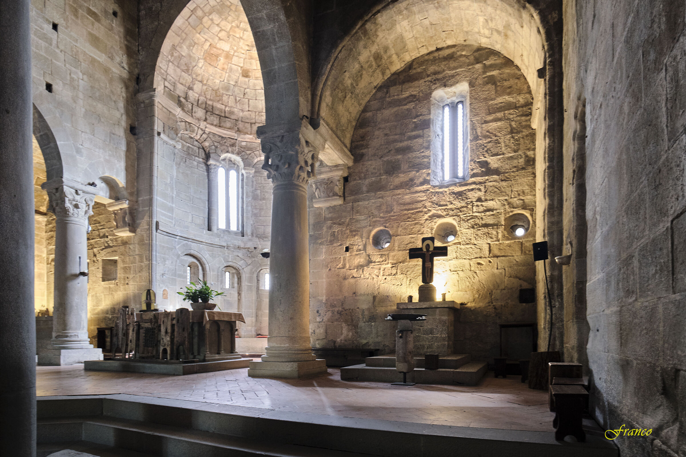 The Roman church of Romena - Interior #2...