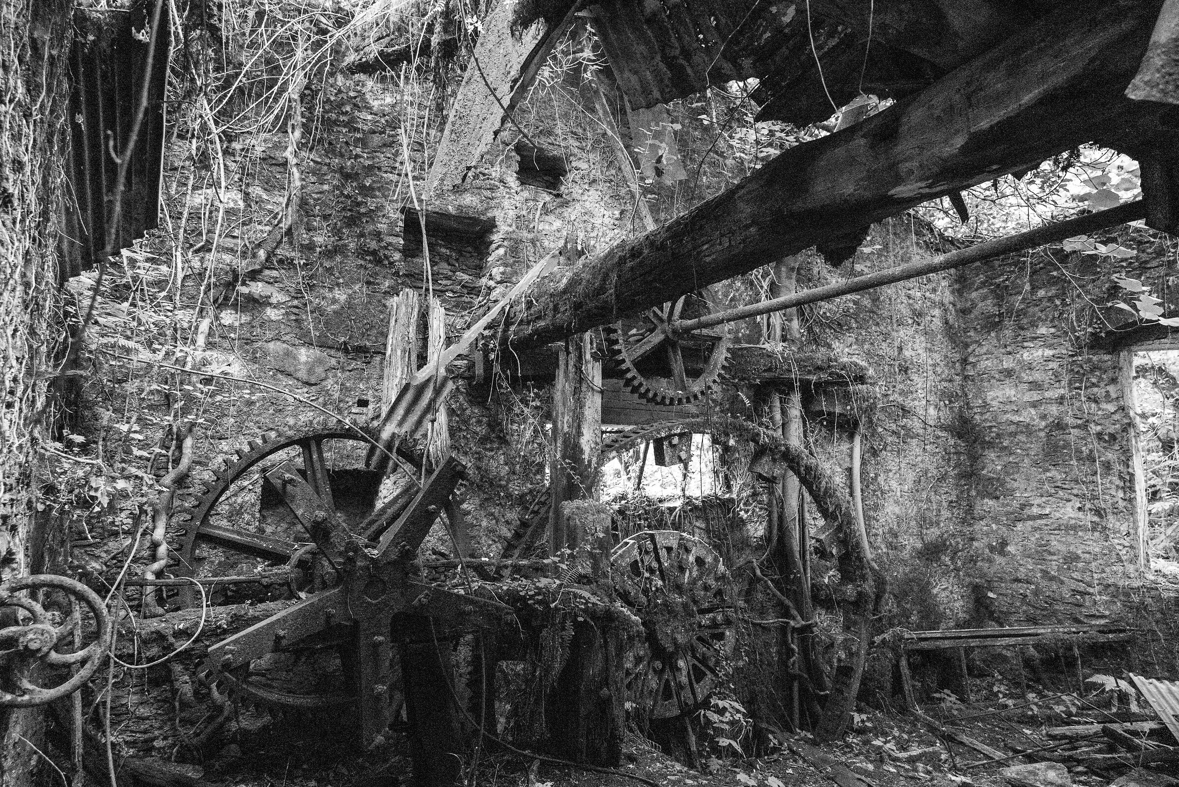 The machines of the old abandoned mine...