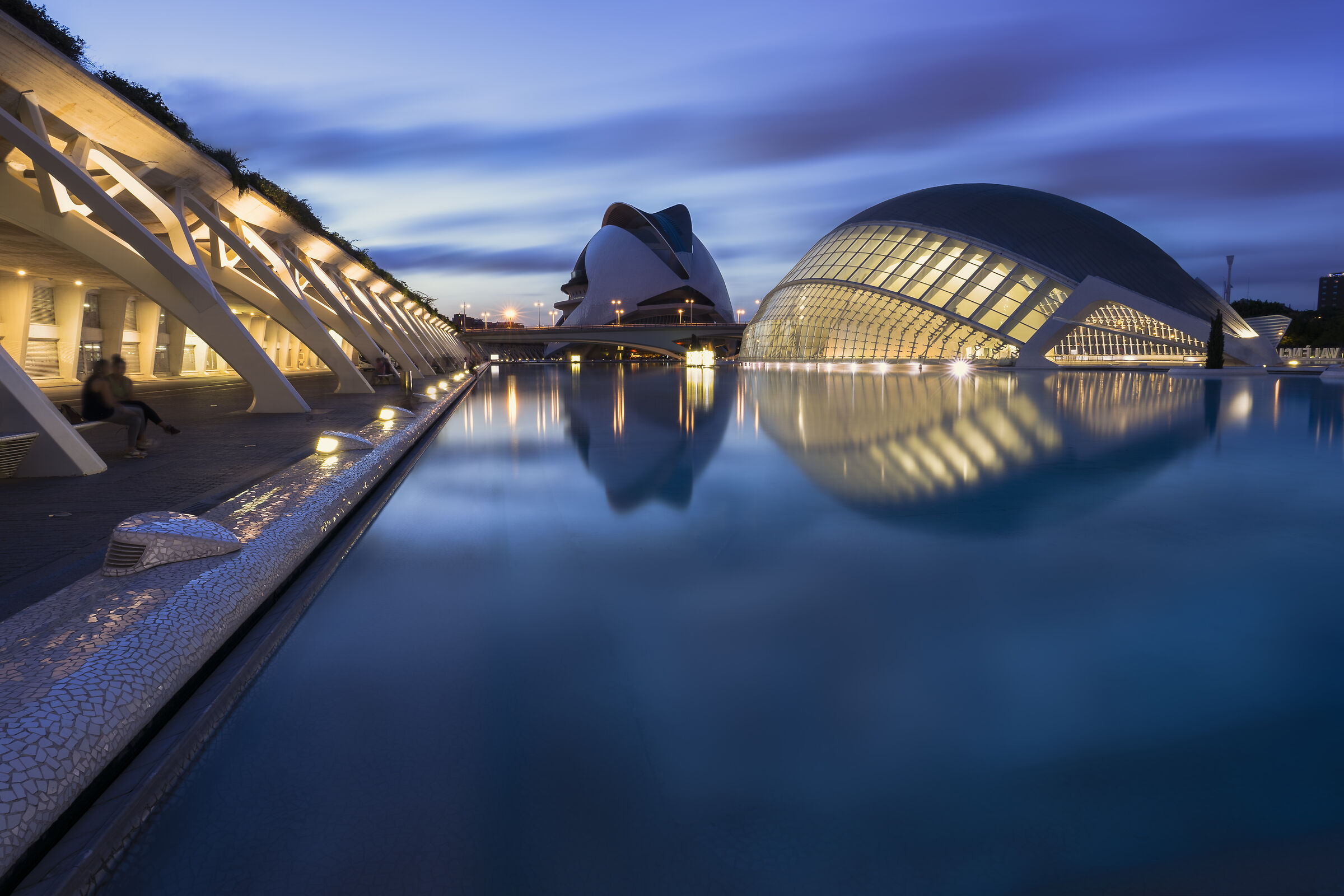 Blue hour at the City of Arts and Sciences...