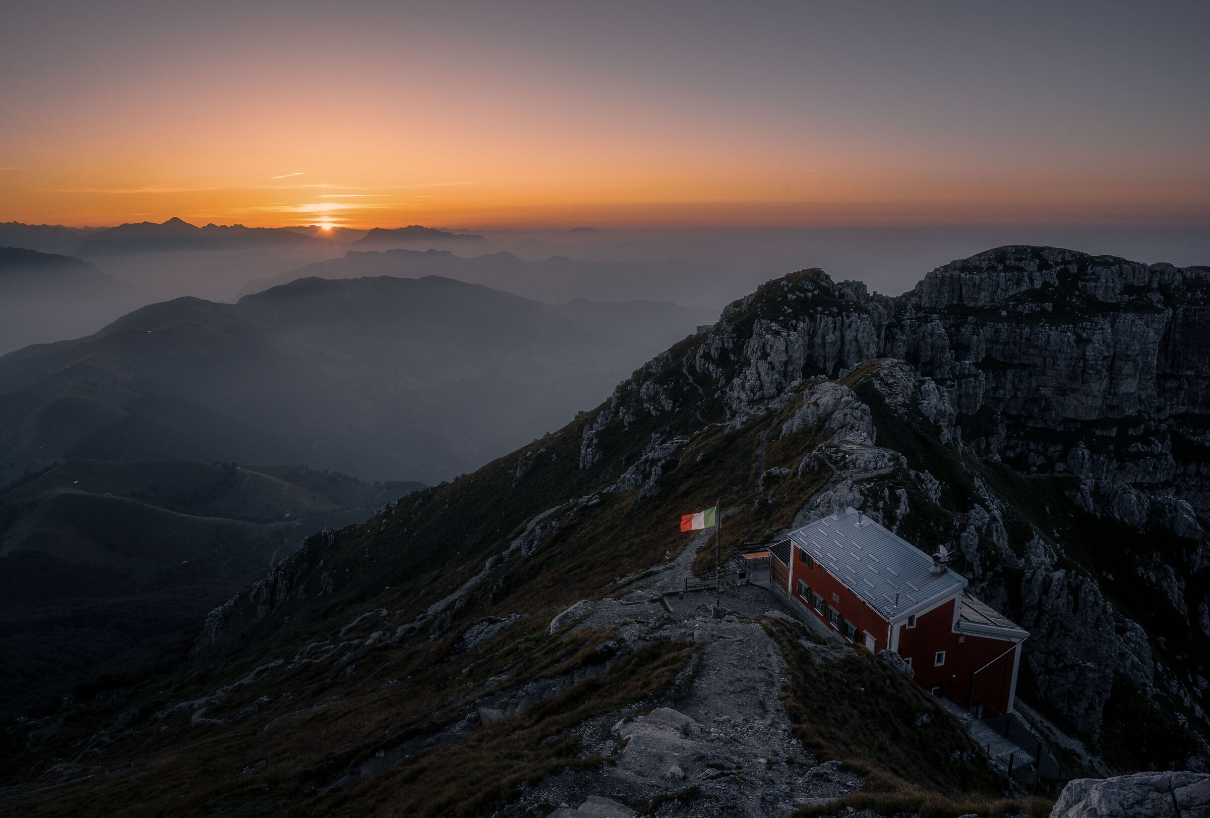 The peace of dawn at 1850 m...