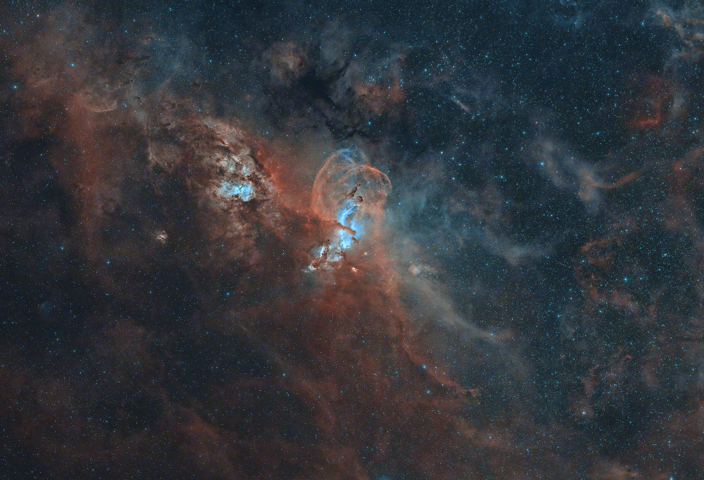 Nebulosa Statua della Libertà ngc3576...