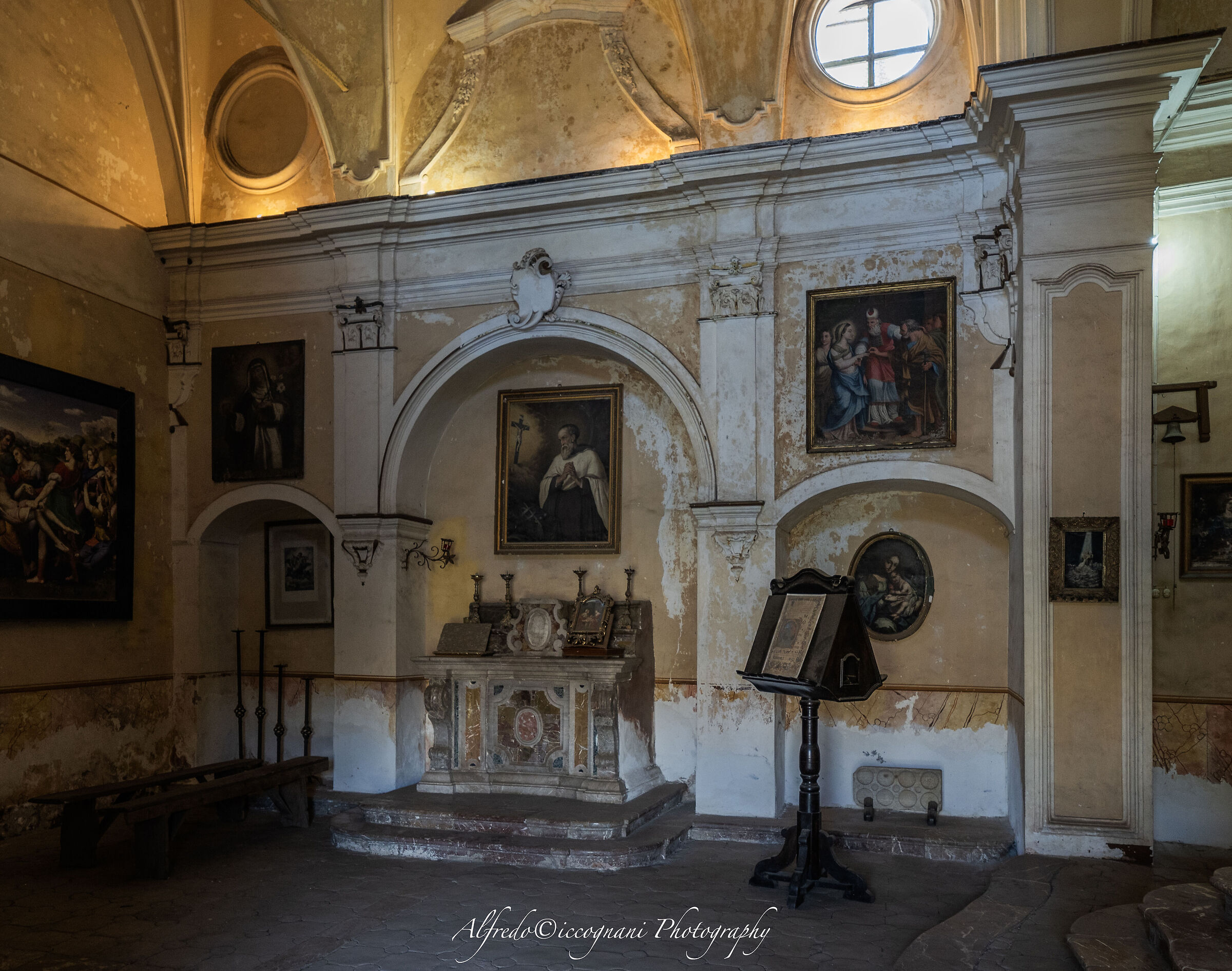 the private chapel located in a side building...