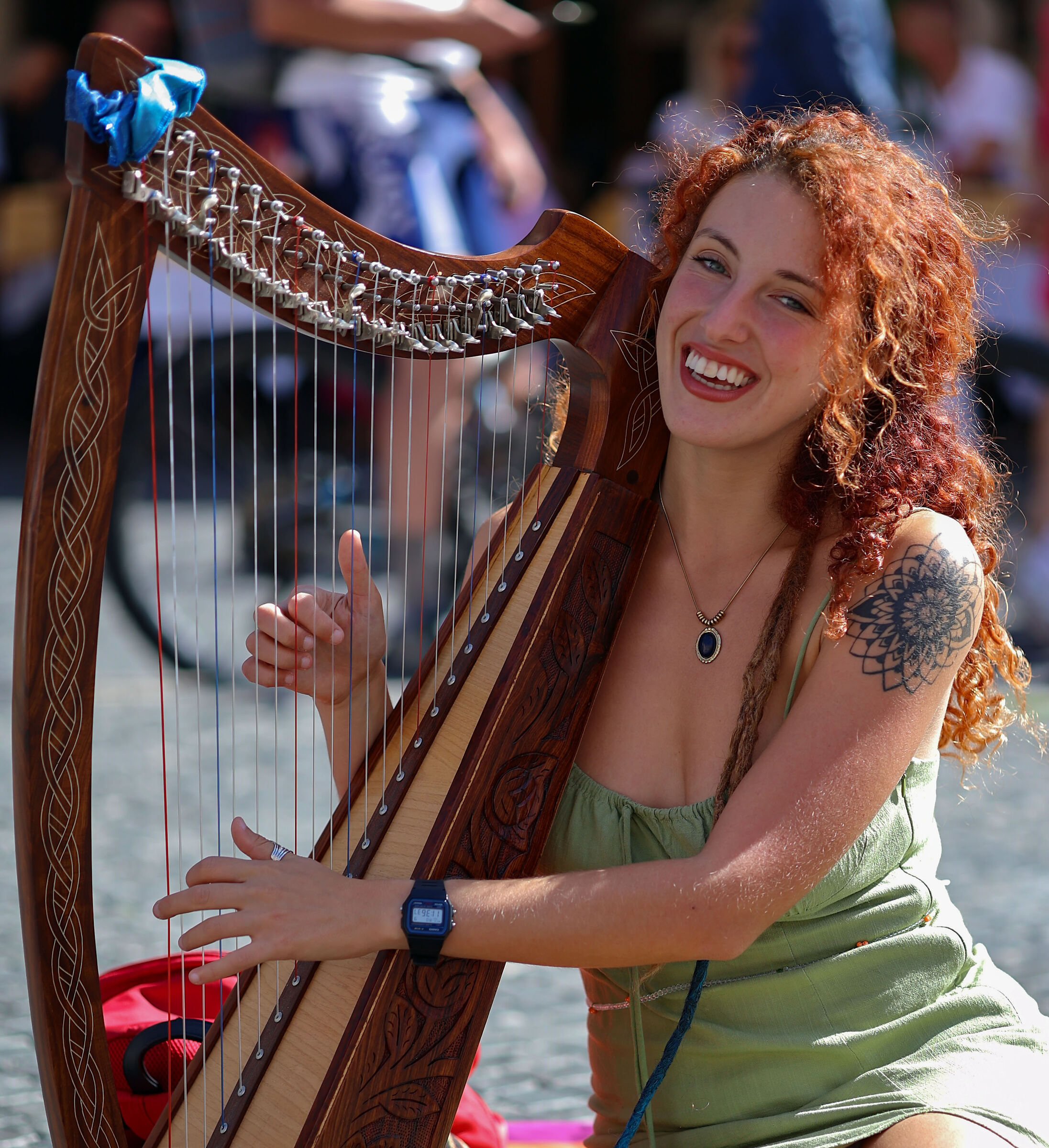 Harpist Anastasia...