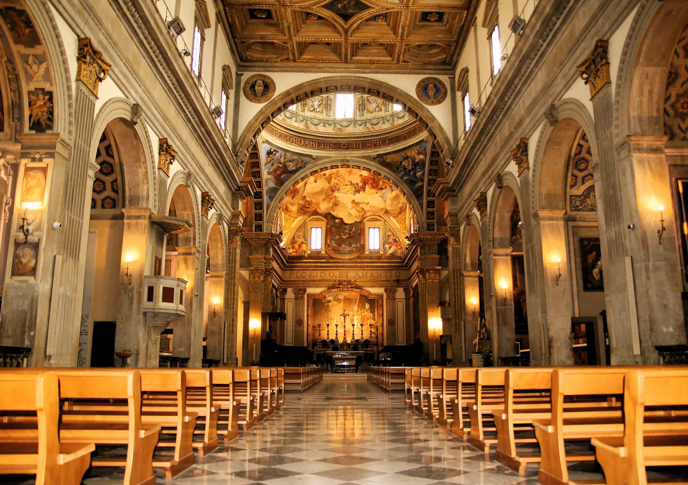 " Interior Basilica of Citta di Castello " ...