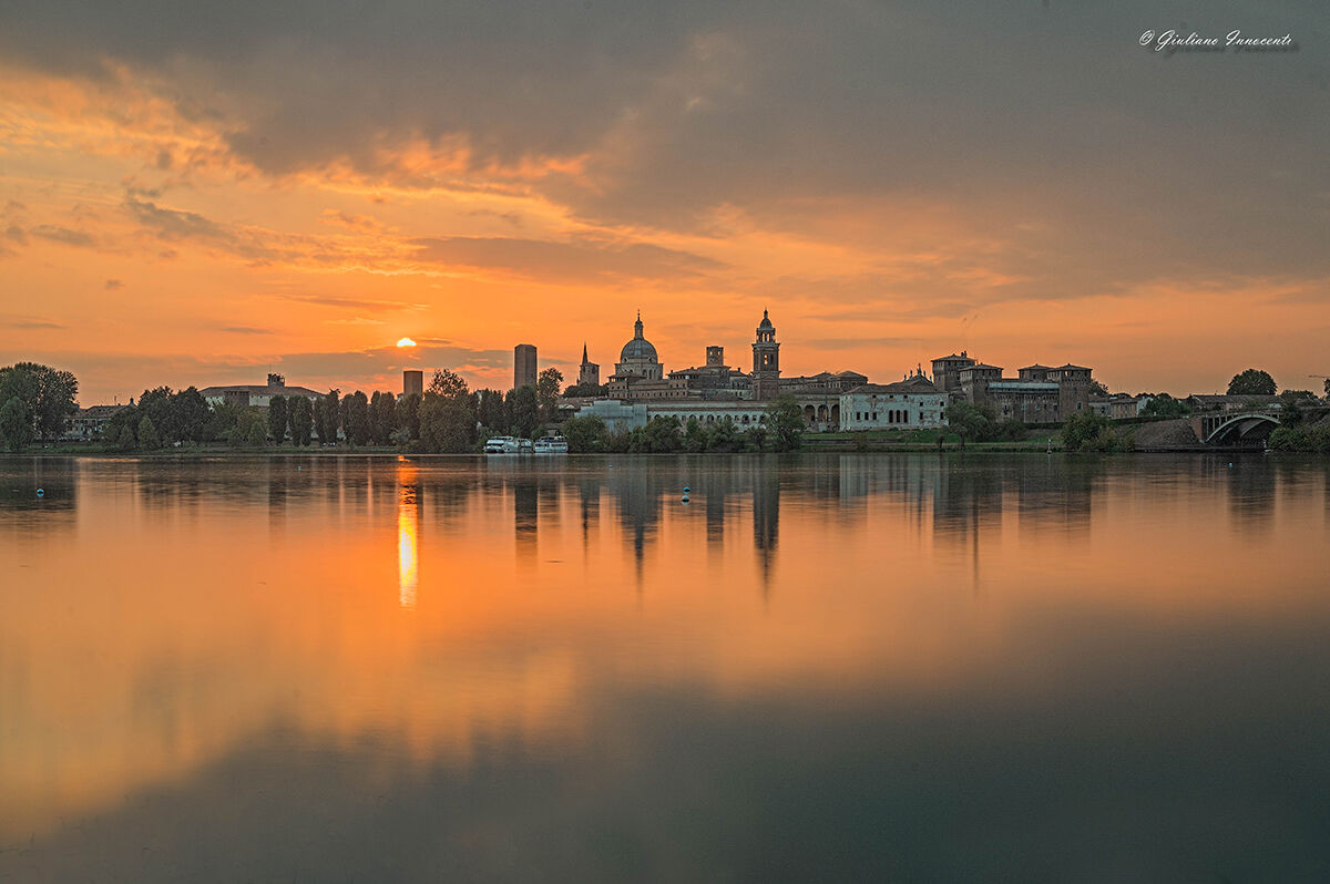 skyline sunset Mantova...