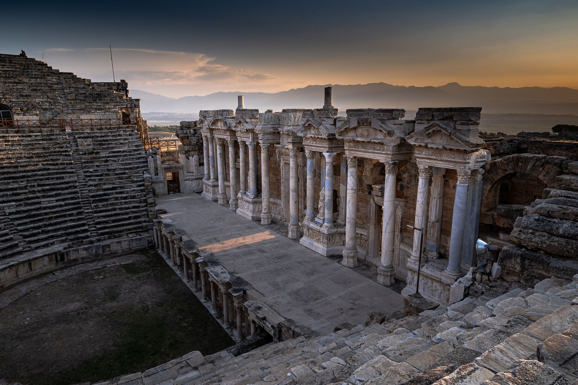 Hierapolis Theatre at sunset...