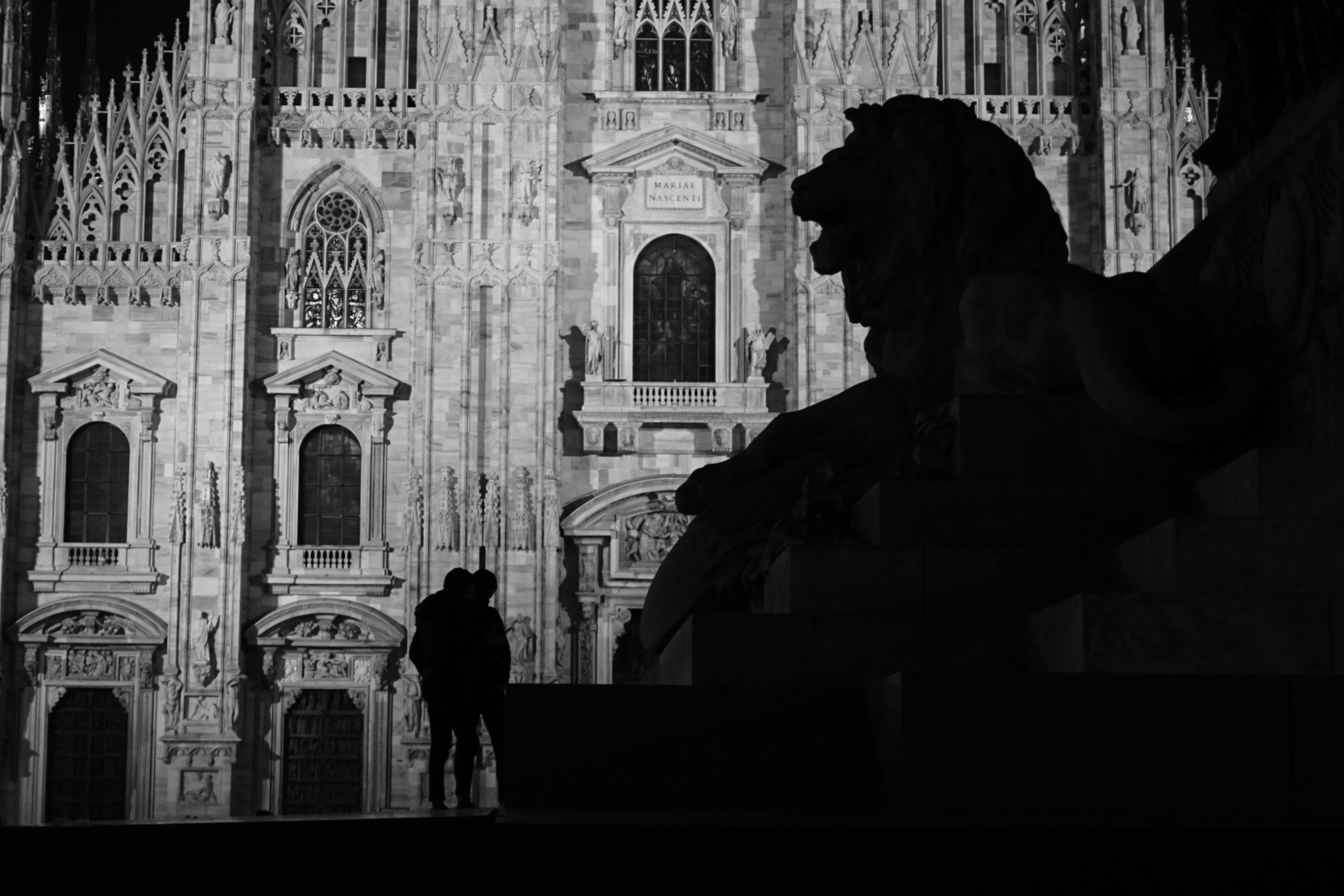 Leone in piazza Duomo...