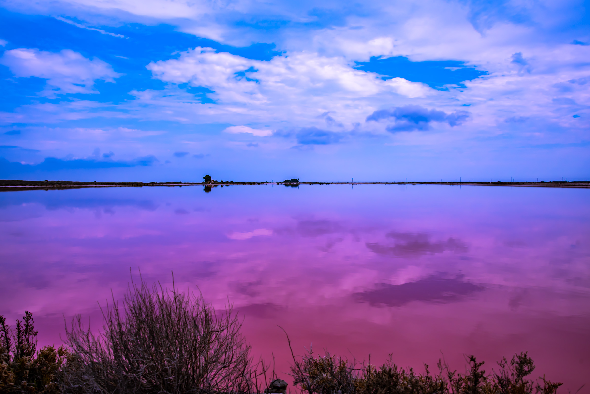 Pink Salt Pan by Aigues Mortes...