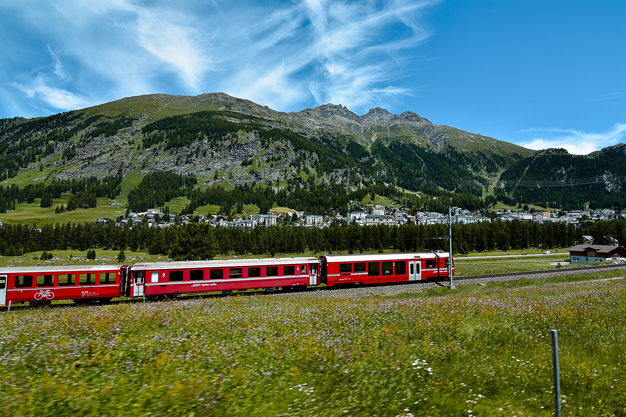 The Bernina train (St Moritz)...