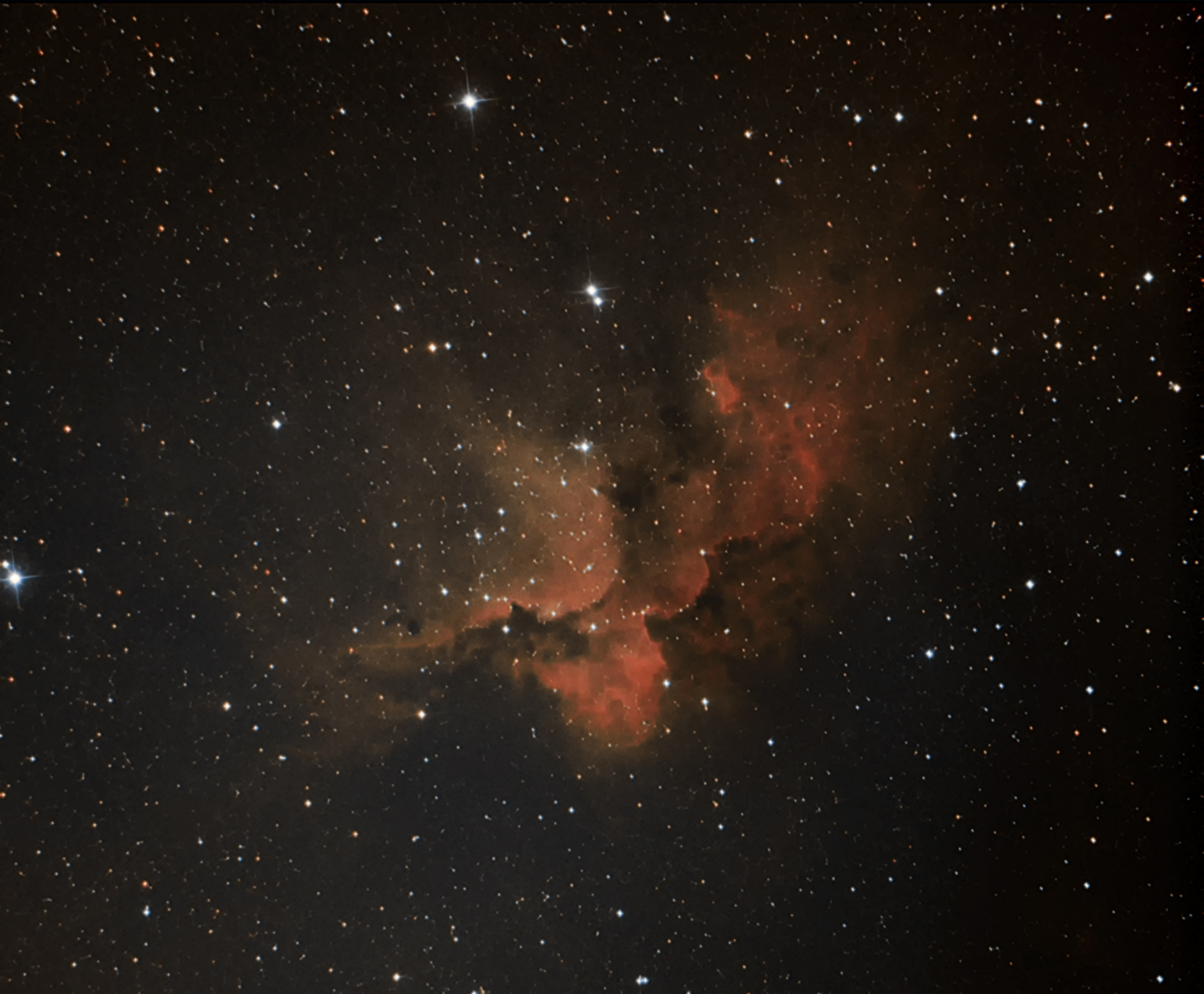 NGC7380 Wizard nebula in Cepheus  ...
