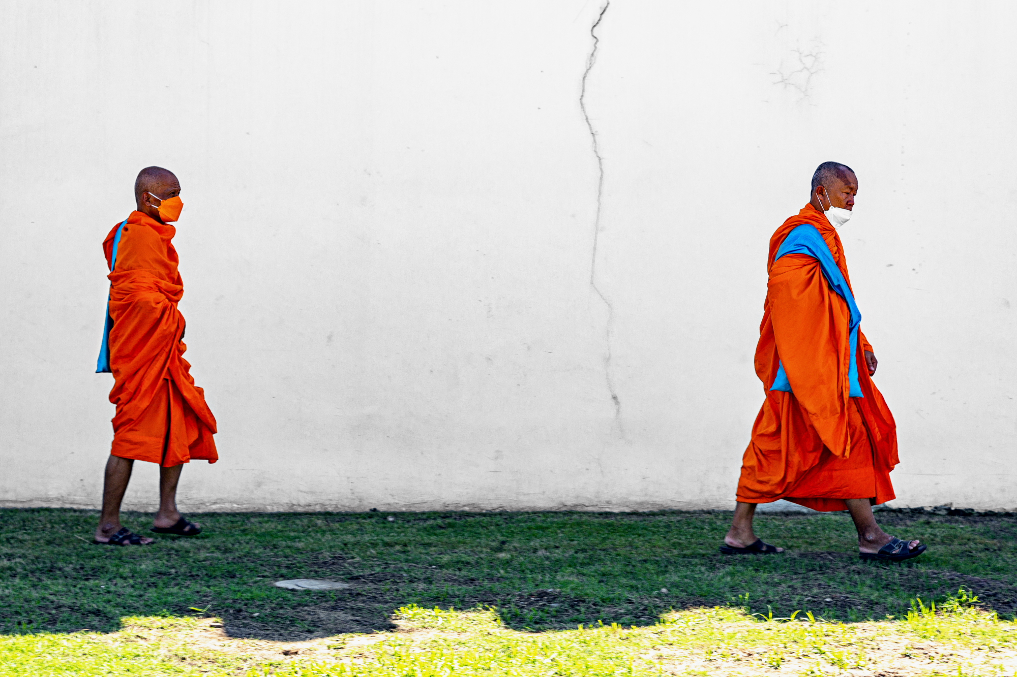 Buddhist monks...