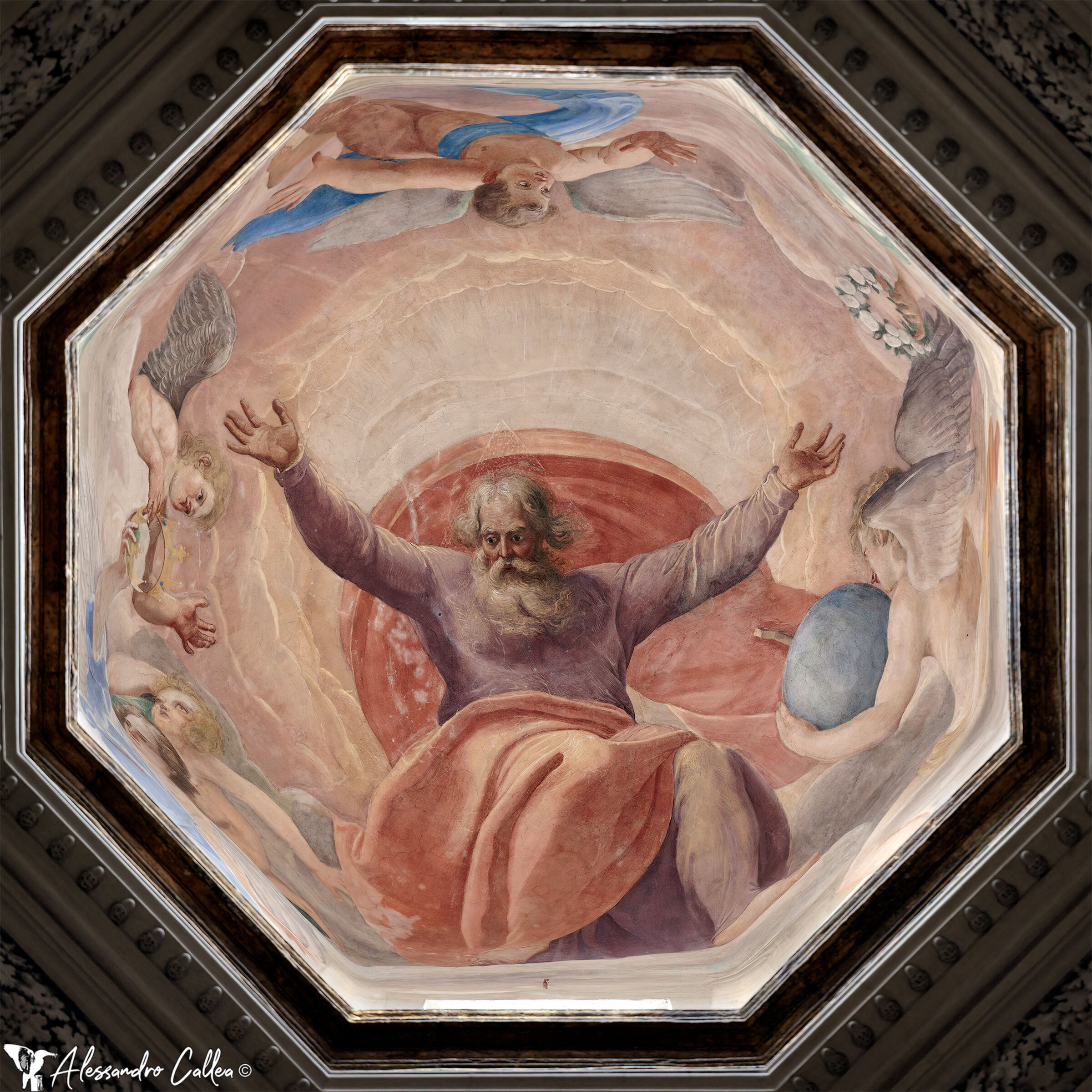 Dome of the Church of Santa Maria della Pace (Rome)...