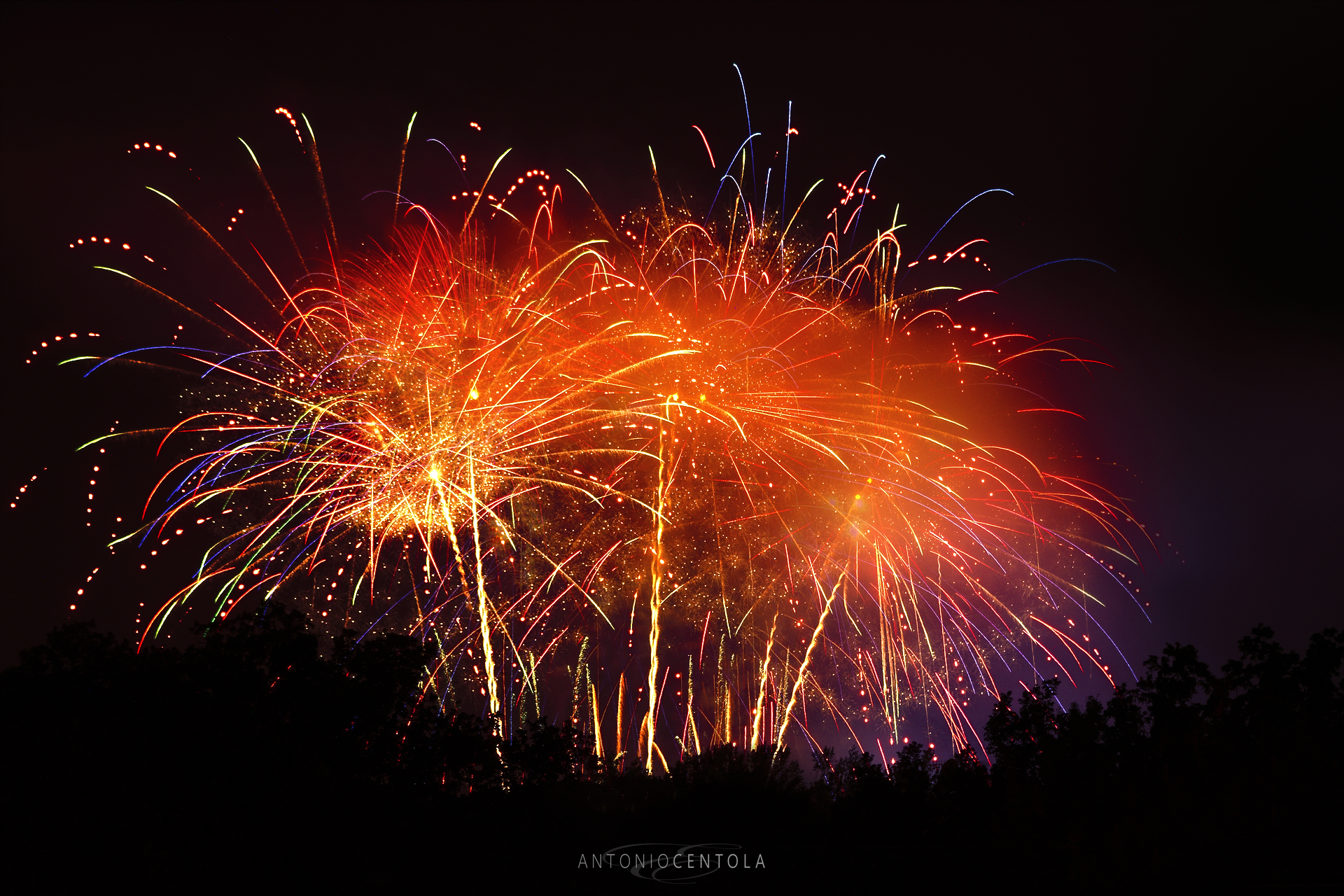 Fireworks display feast of St. John...
