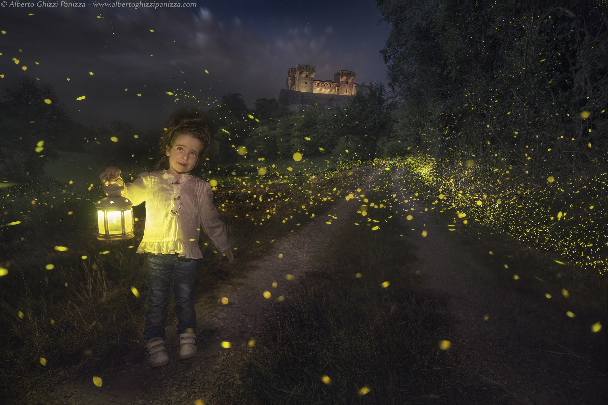 A princess among fireflies...