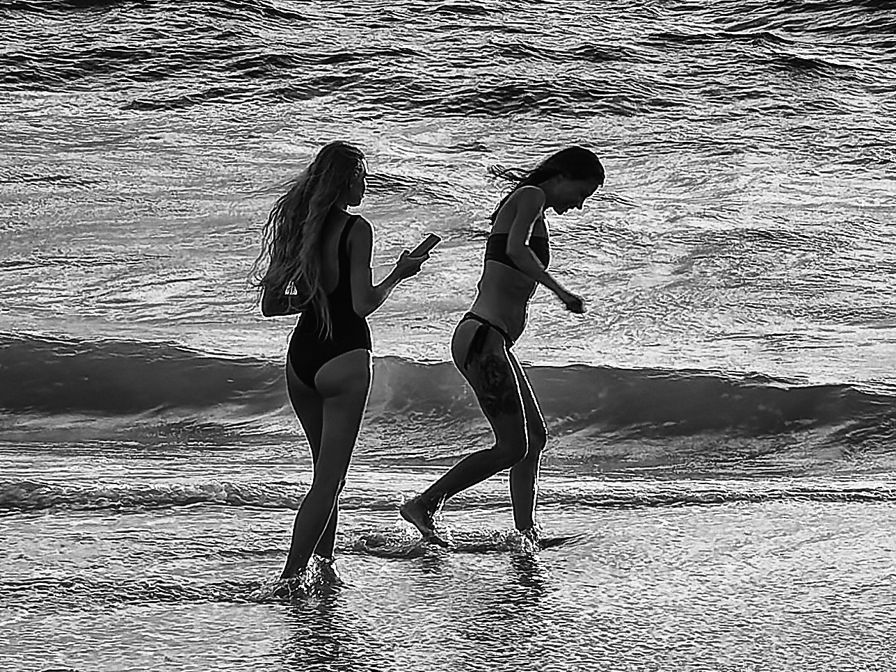 Girls on the beach...
