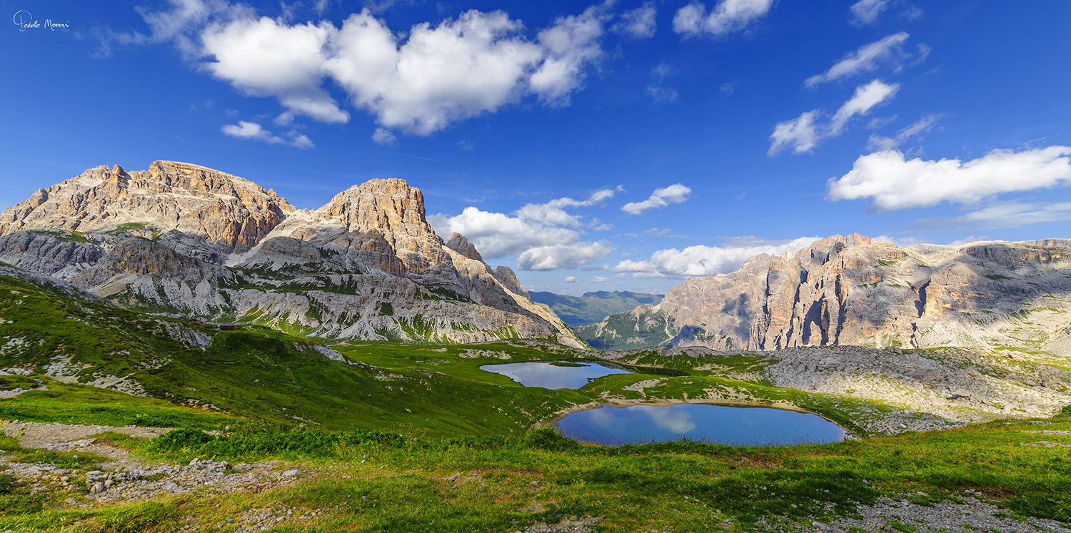 Dolomites, the lakes of the Piani...