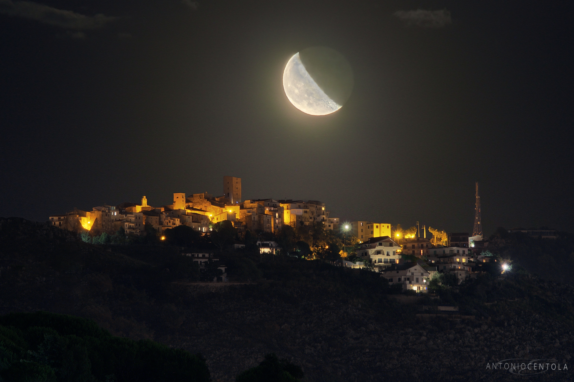 Castellonorato by night...