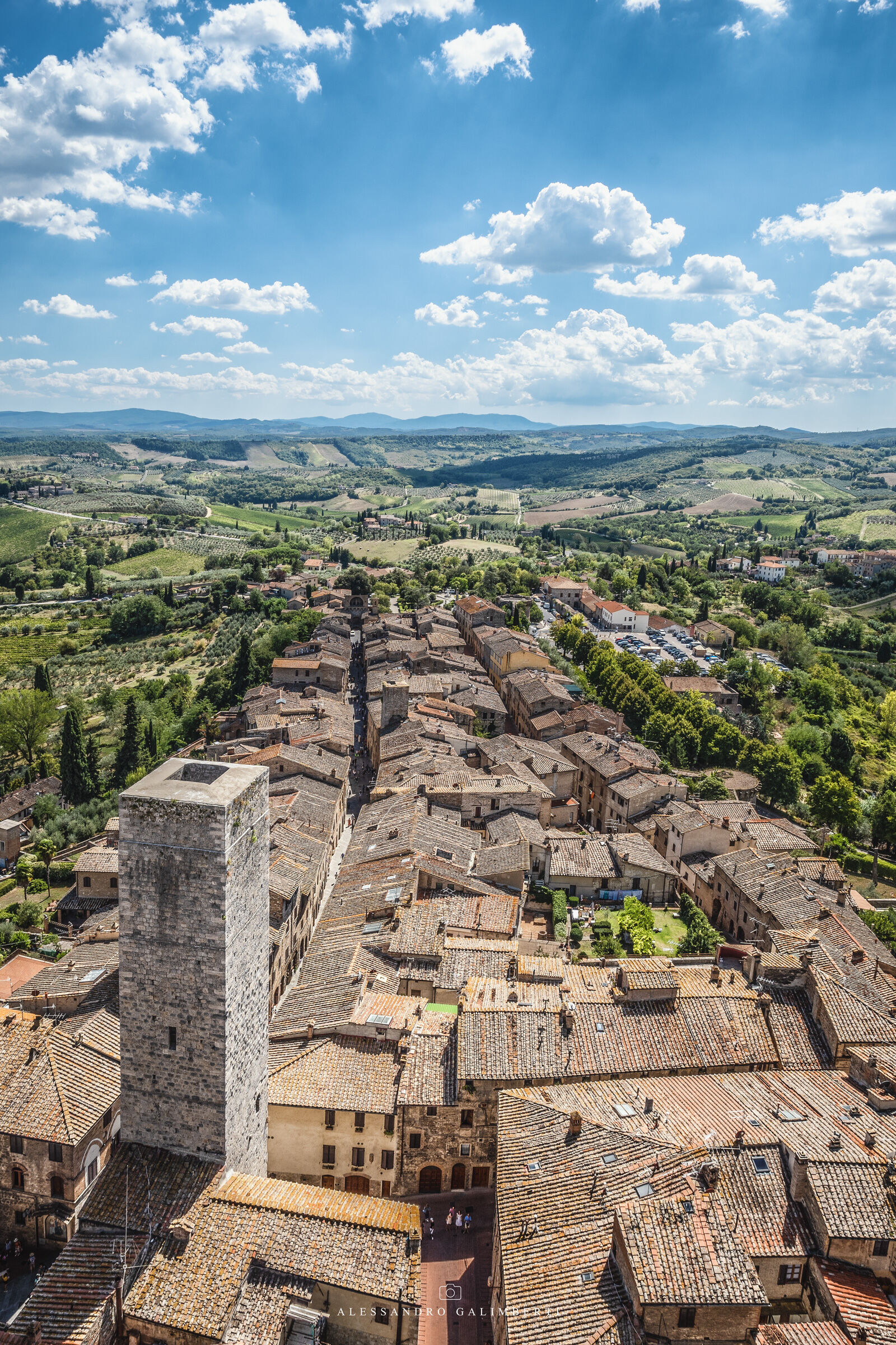 San Giminiano -View from the Torre Grossa...