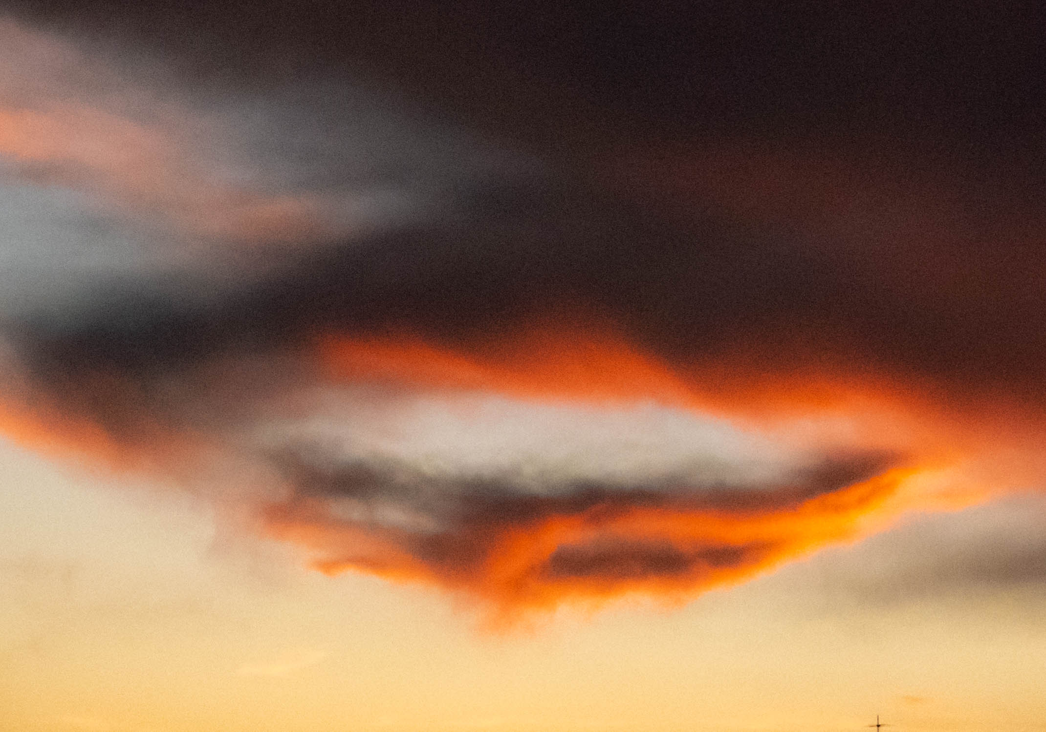 Cloud at sunset...