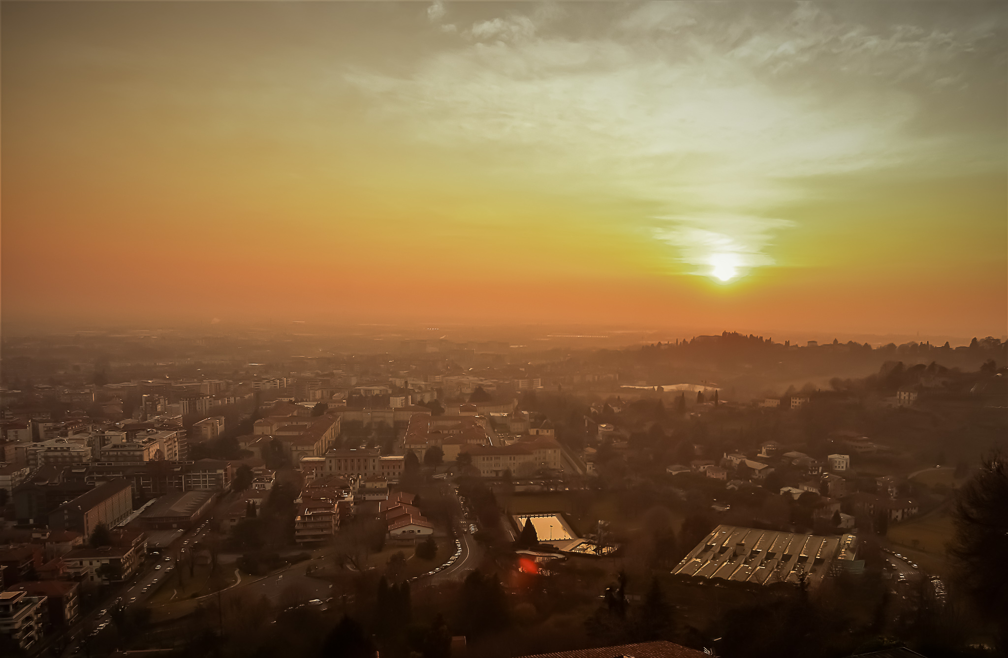 Sunset in Bergamo Alta...