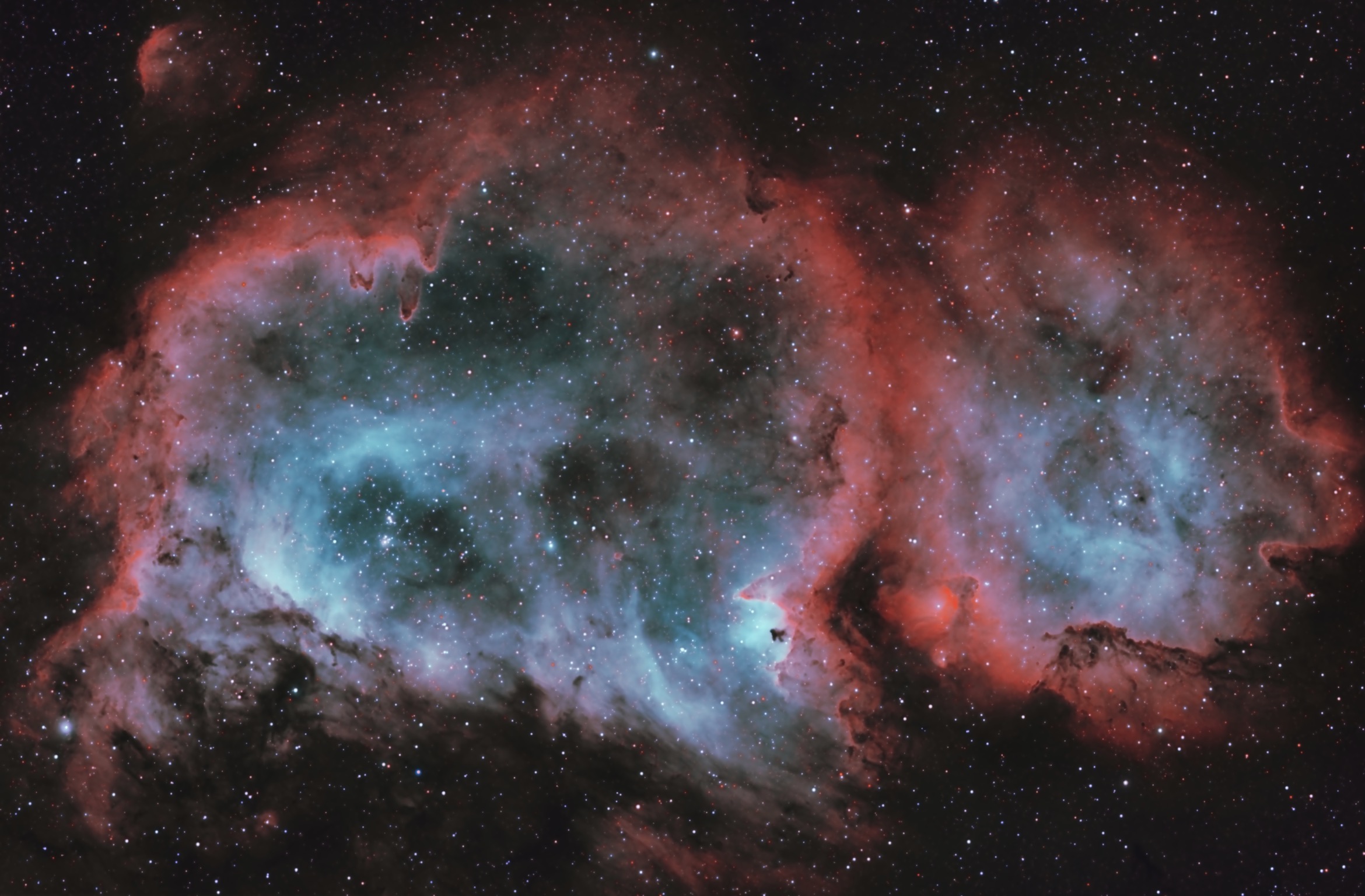 Soul Nebula in Cassiopeia - SHO personal palette...