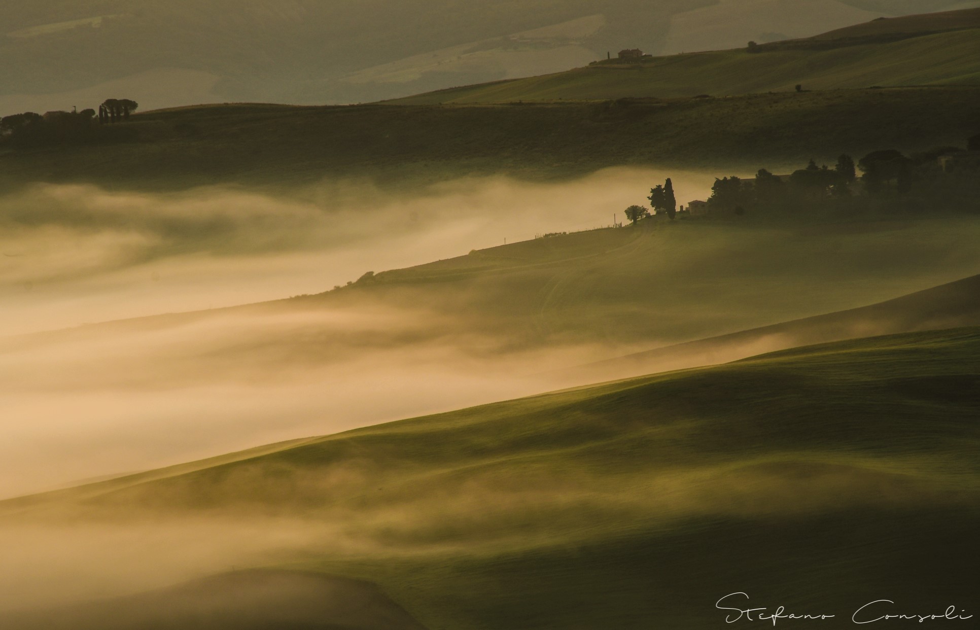 fog in val d'orcia...