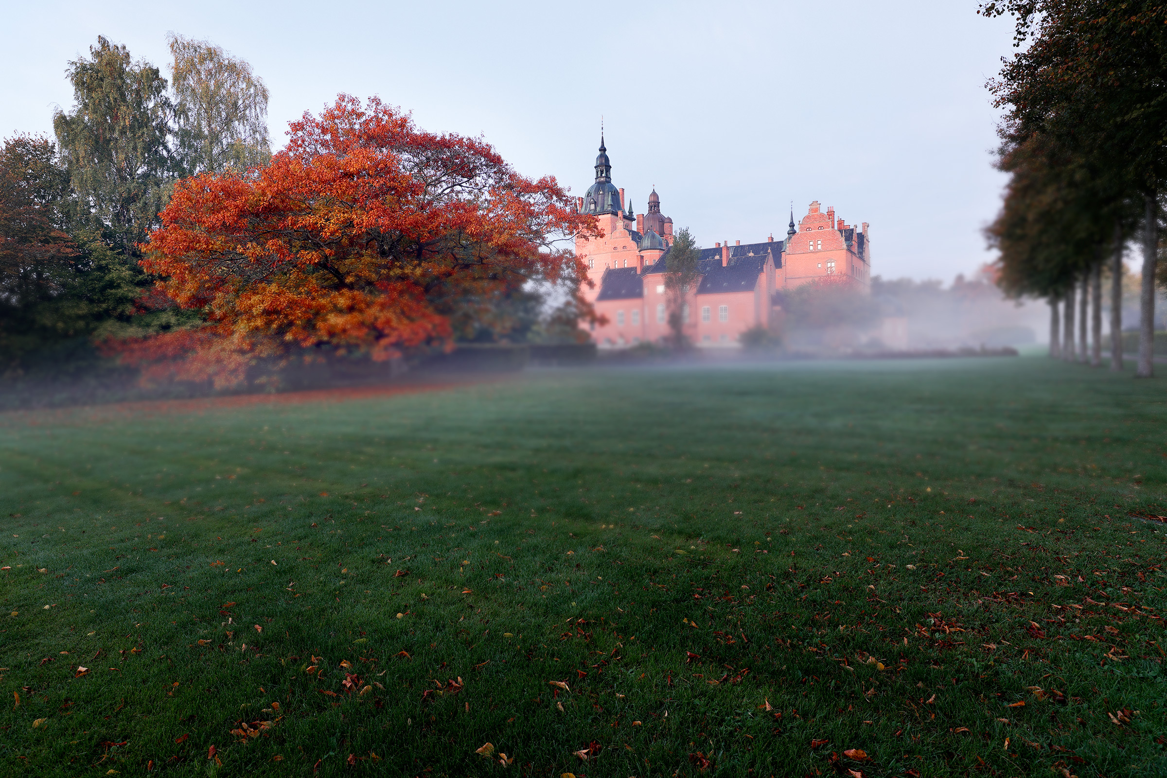 Castello nebbia e foliage...