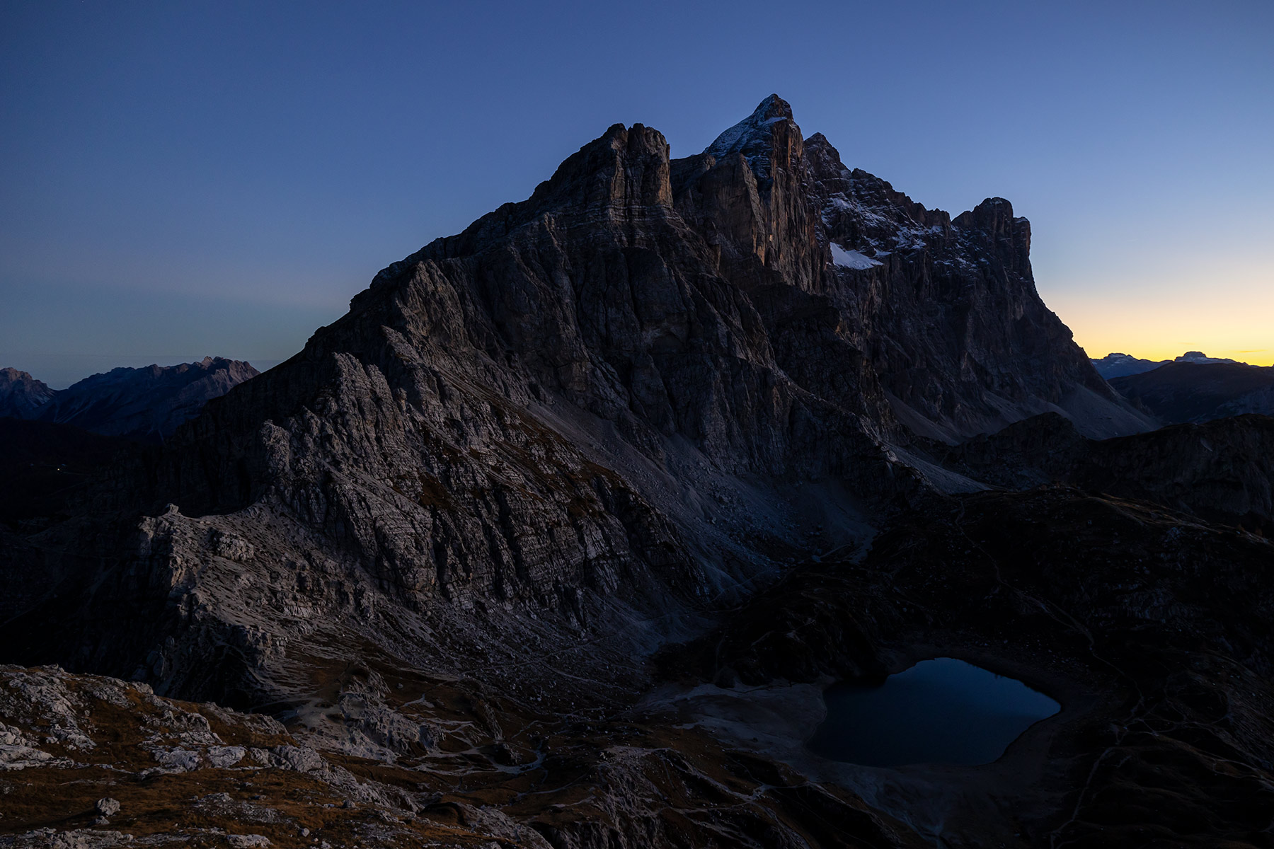 Mount Civetta at dusk...