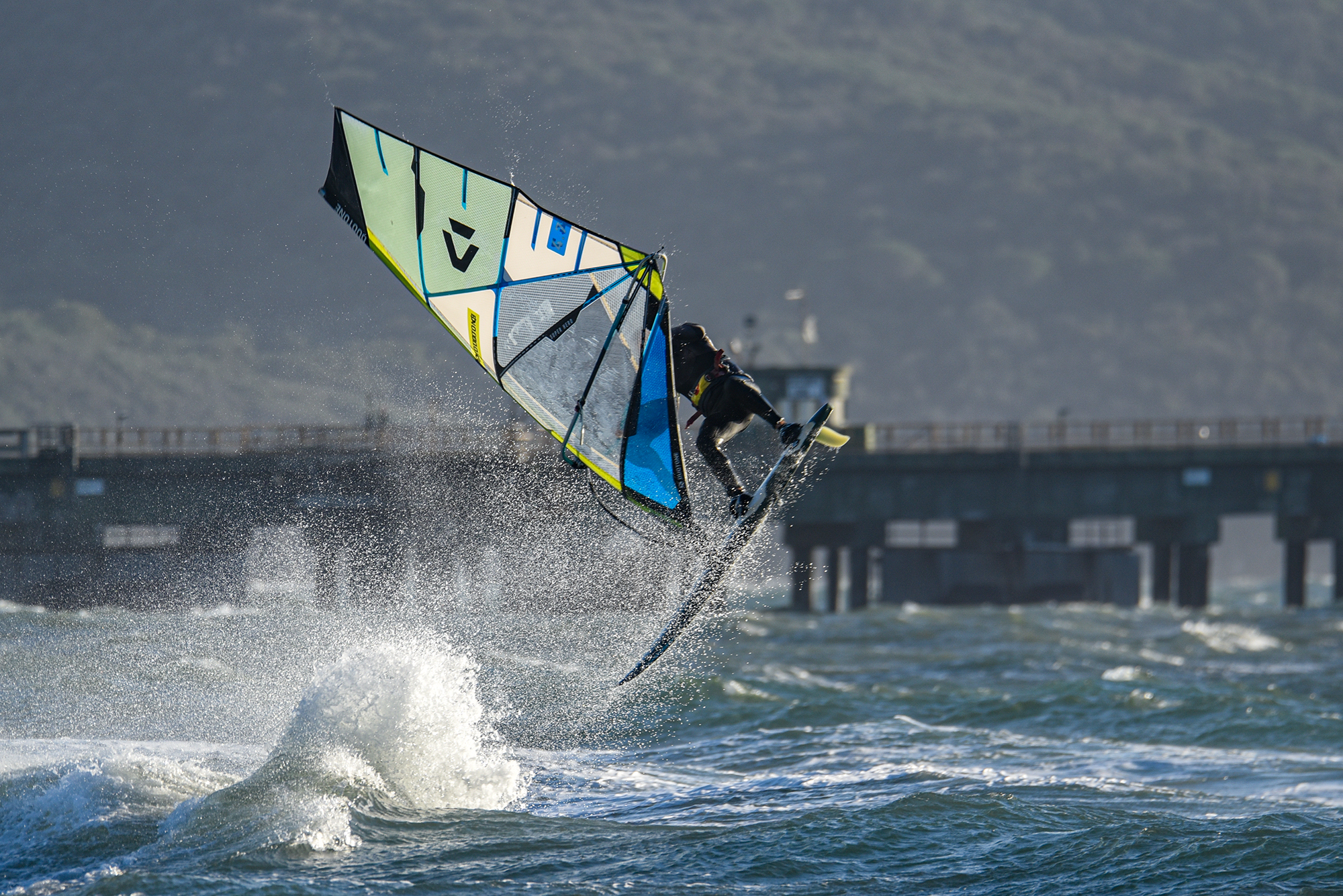Wind surfing in the Gulf of Follonica....