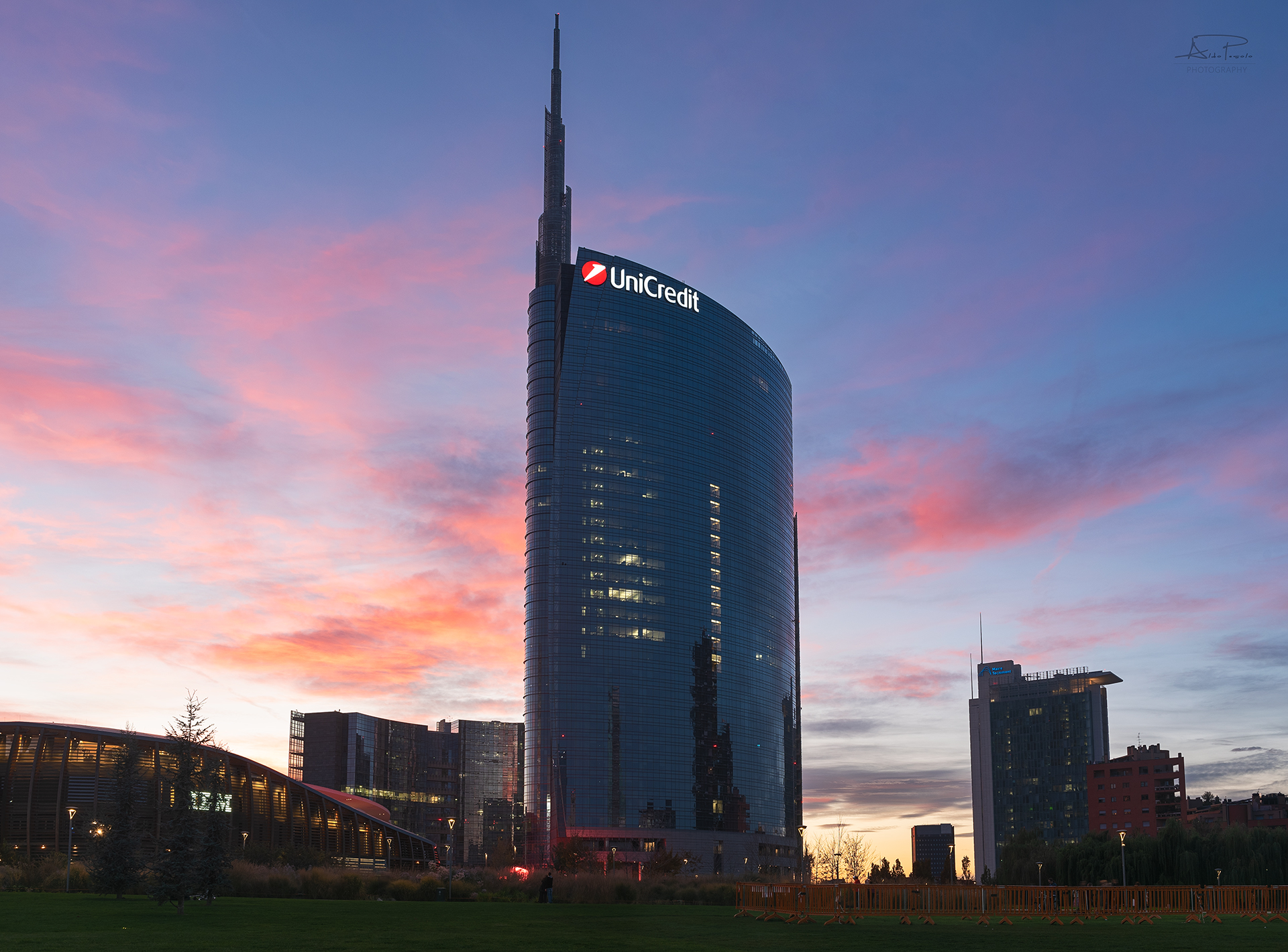 Unicredit tower at sunset!...