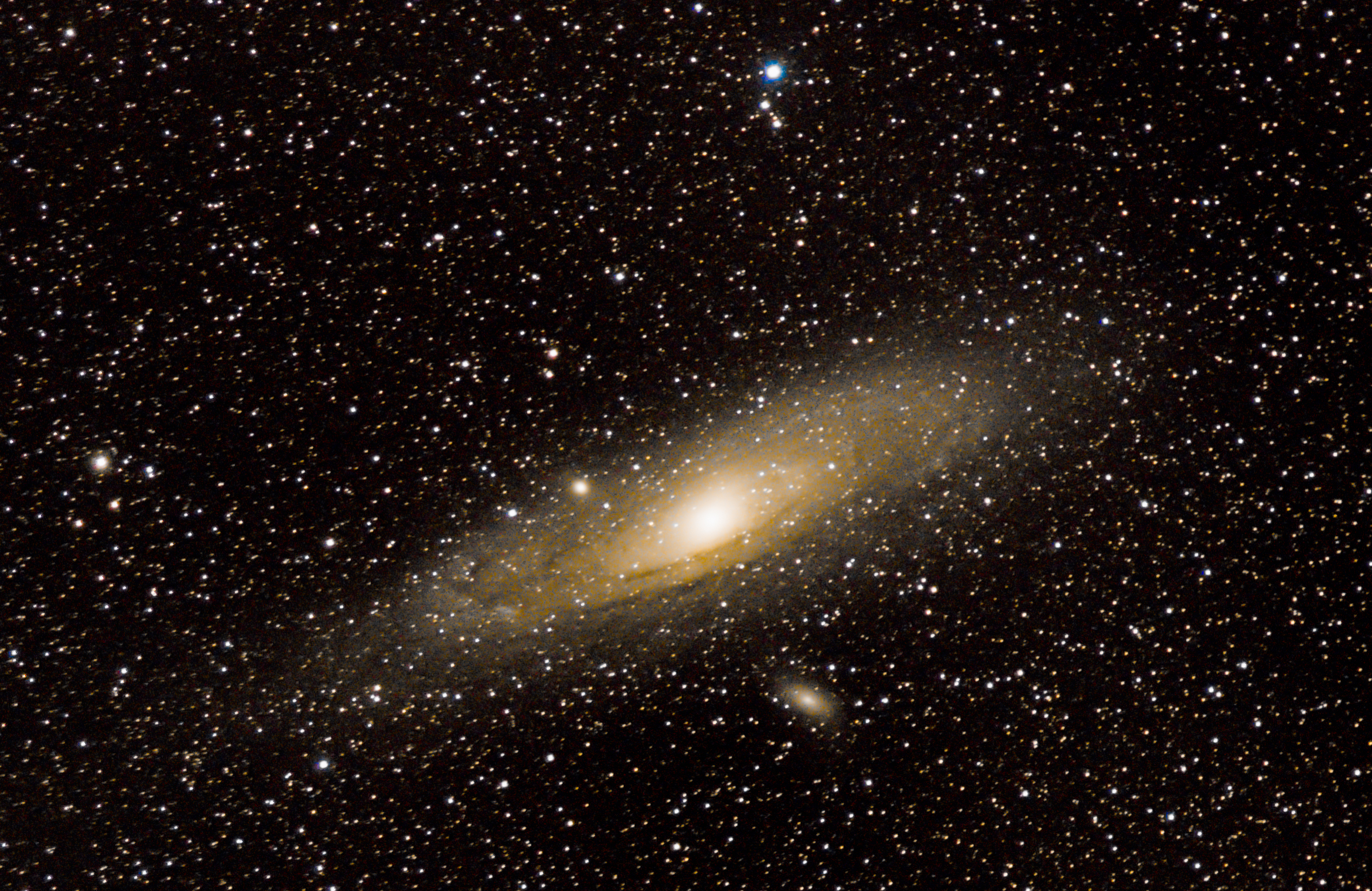 First test of Andromeda...