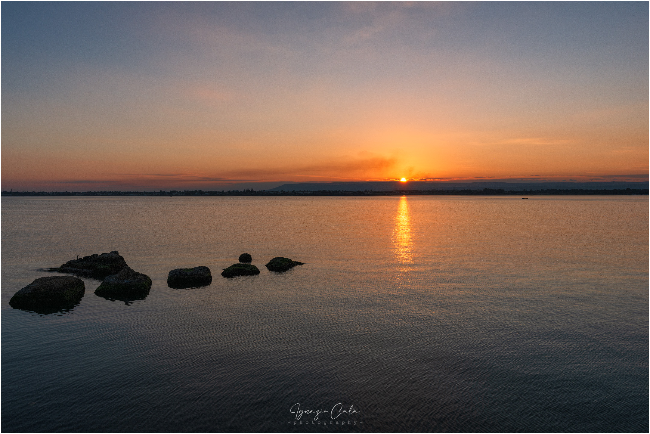 Sunset seafront of Ortigia...