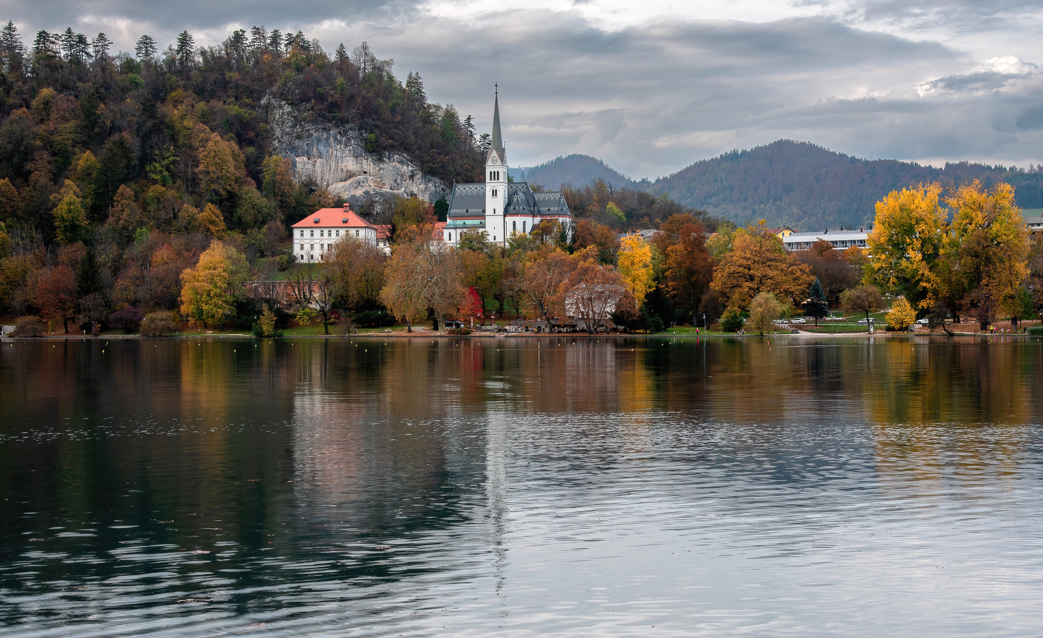 On Lake Bled in Slovenia ...