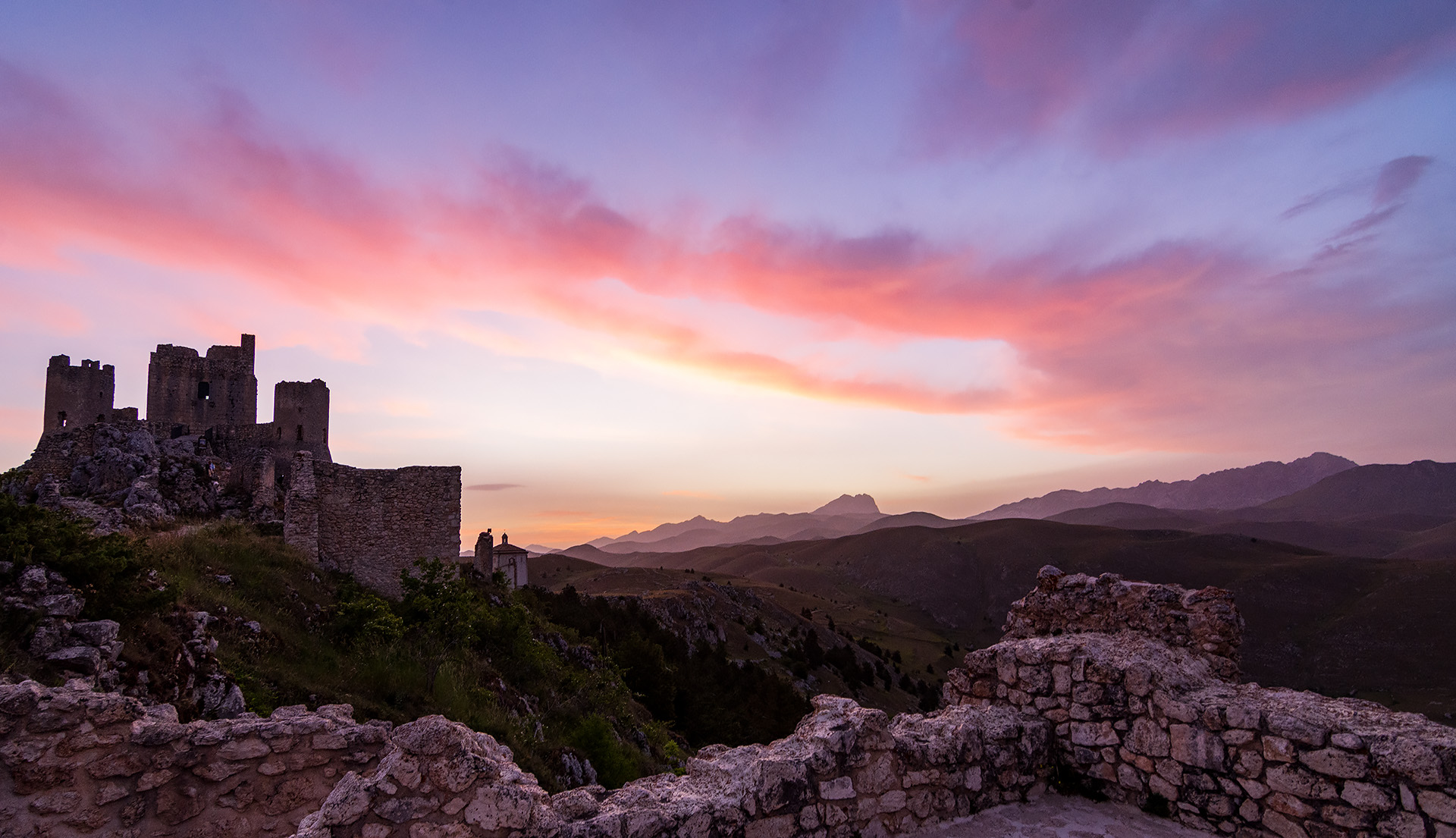 Rocca Calascio al tramonto...