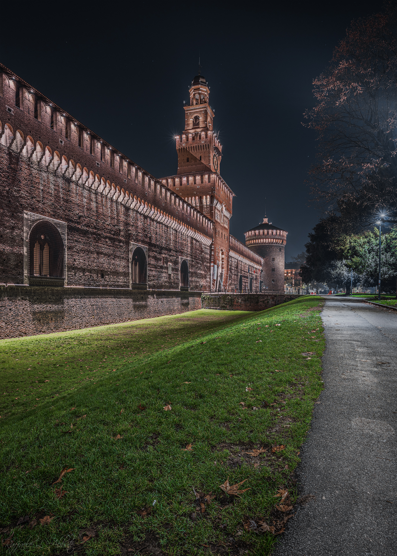 The Sforza Castle in Milan...