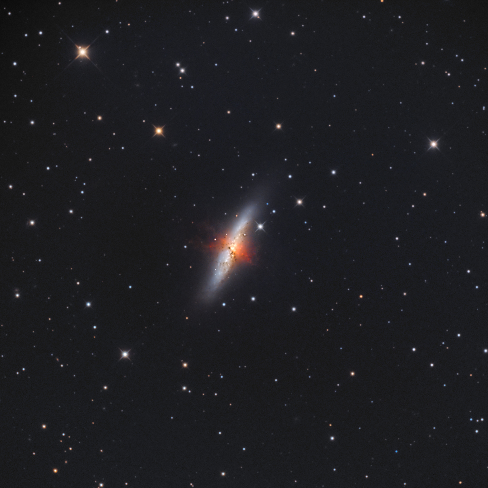 Messier 82, cigar galaxy....