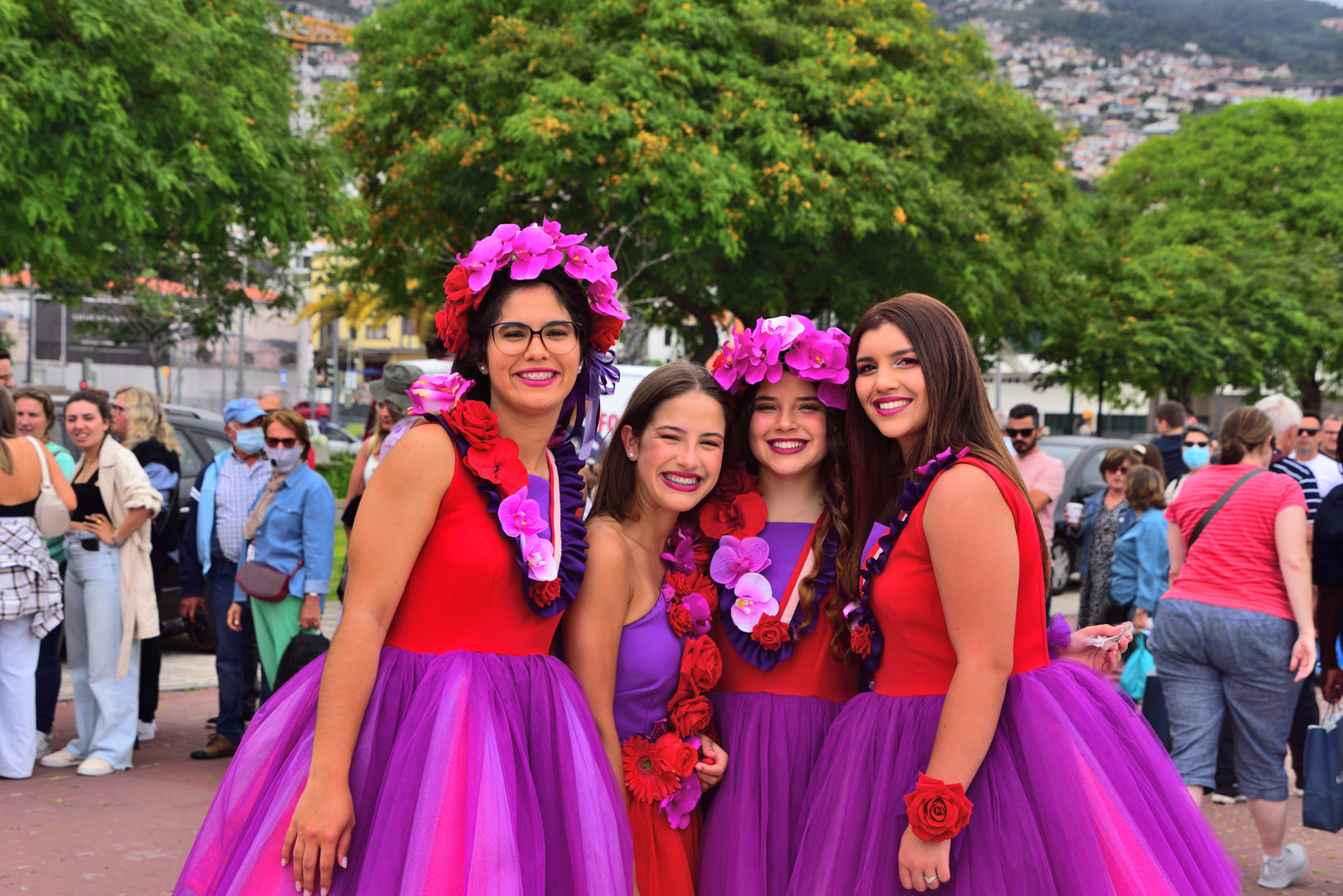 Madeira , al festival dei fiori Funchal...