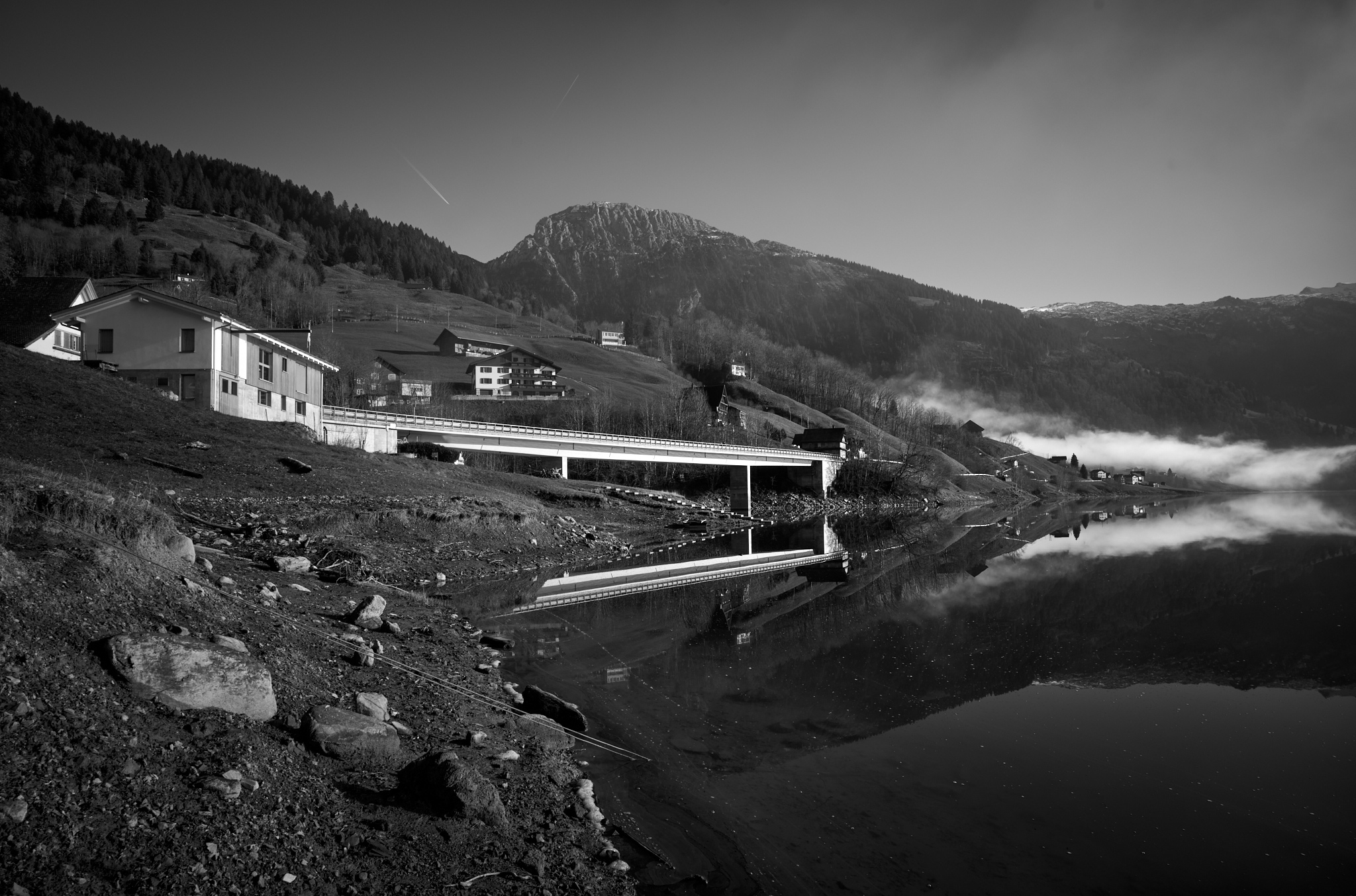 Swiss mountain lake...