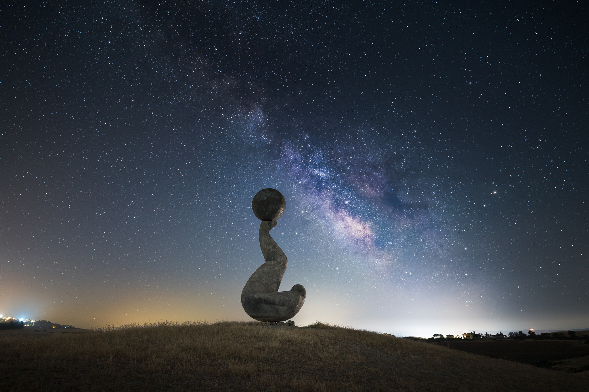 Strange sculptures under the stars...