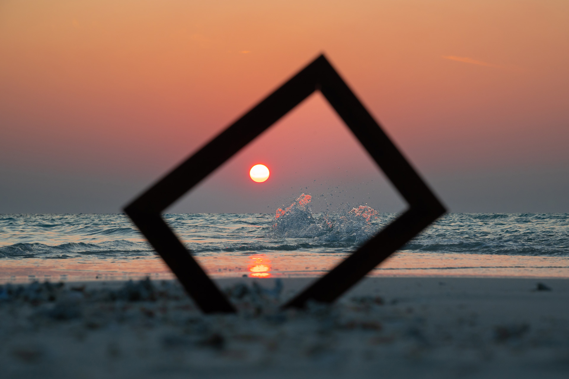 The framed sunset 1...