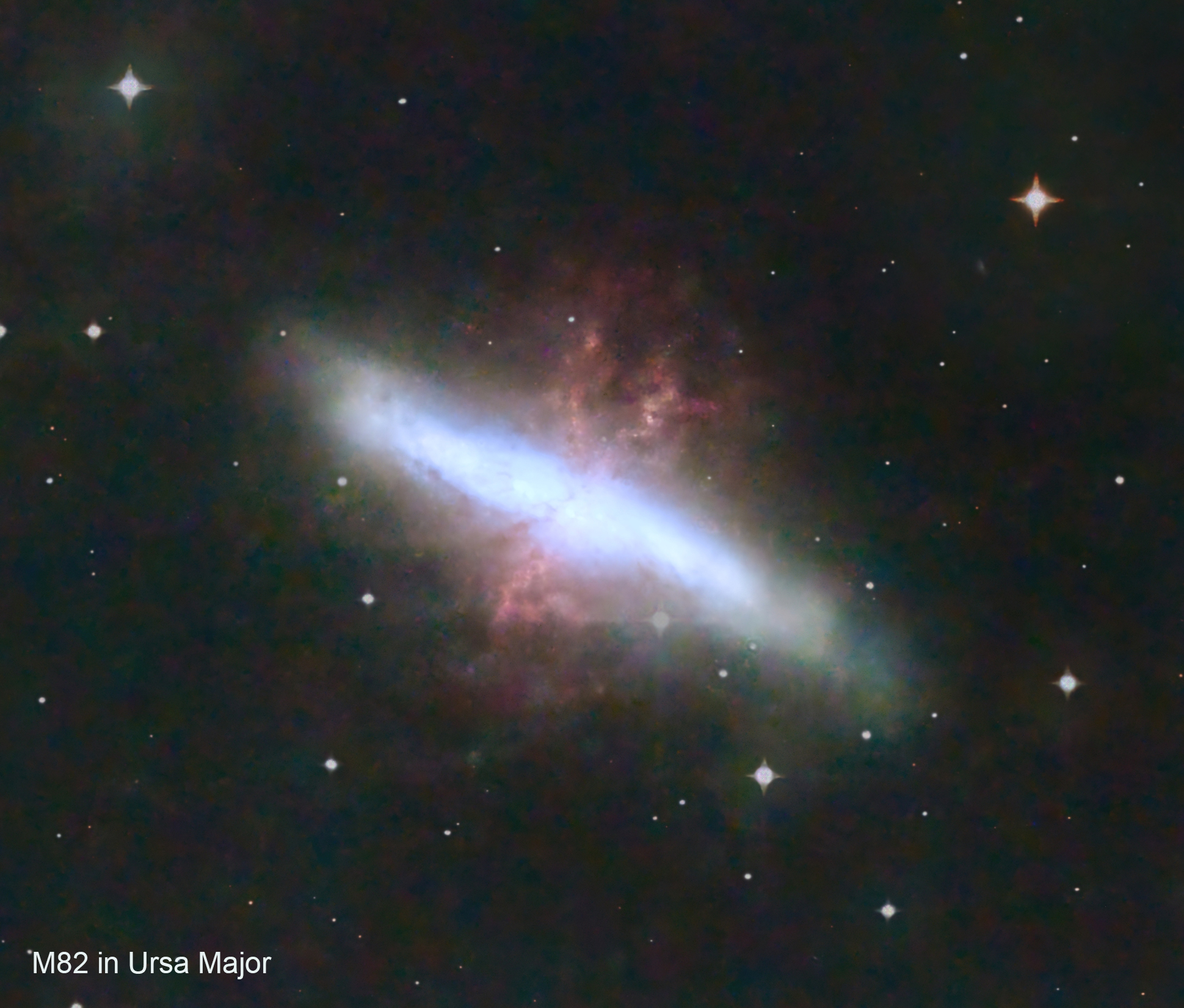 M82 Cigar Galaxy in Ursa Major...